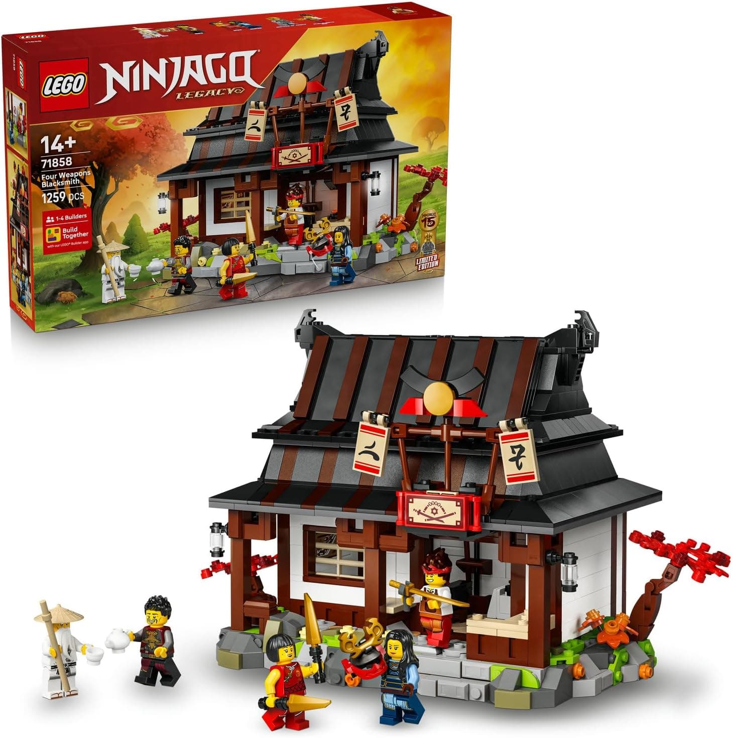 LEGO NINJAGO Dört Silah Demircisi 15. Yıl Dönümü 71858