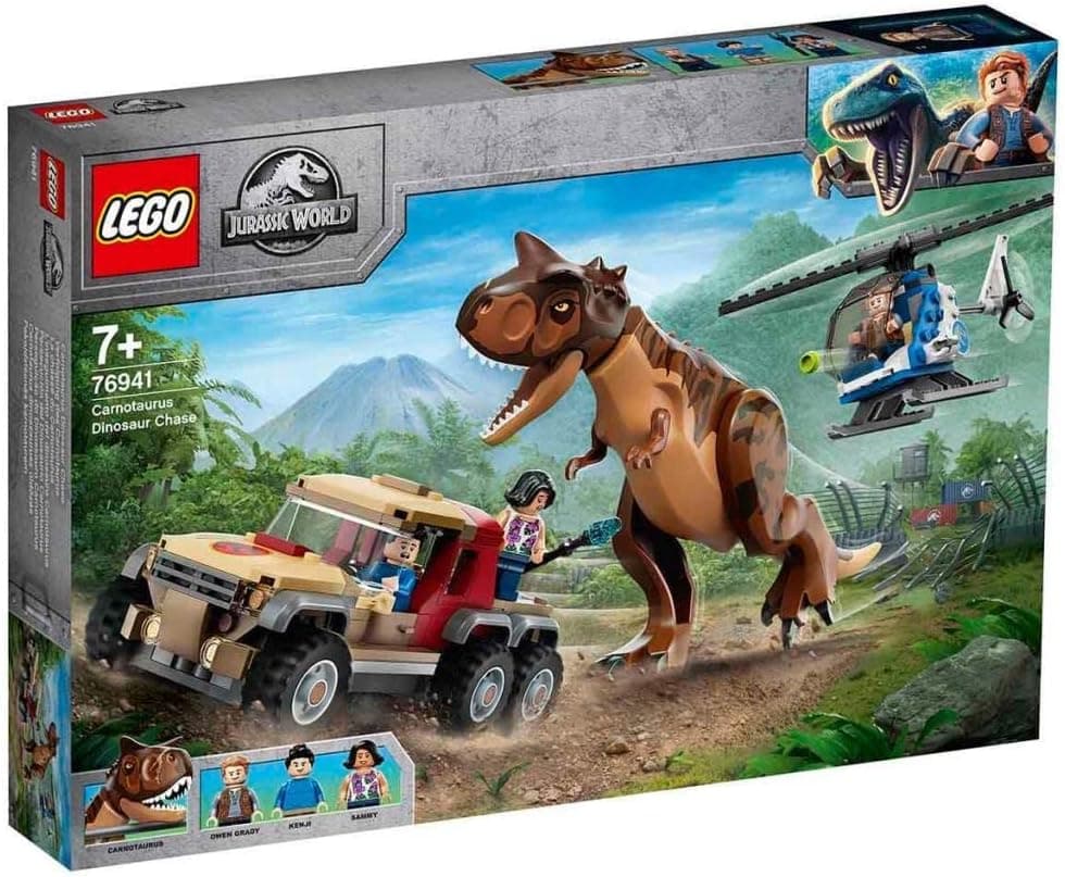 LEGO® Jurassic World Carnotaurus Dinozor Takibi 76941- Dinazor Seven Çocuklar İçin Yaratıcı Oyuncak Yapım Seti (240 Parça)