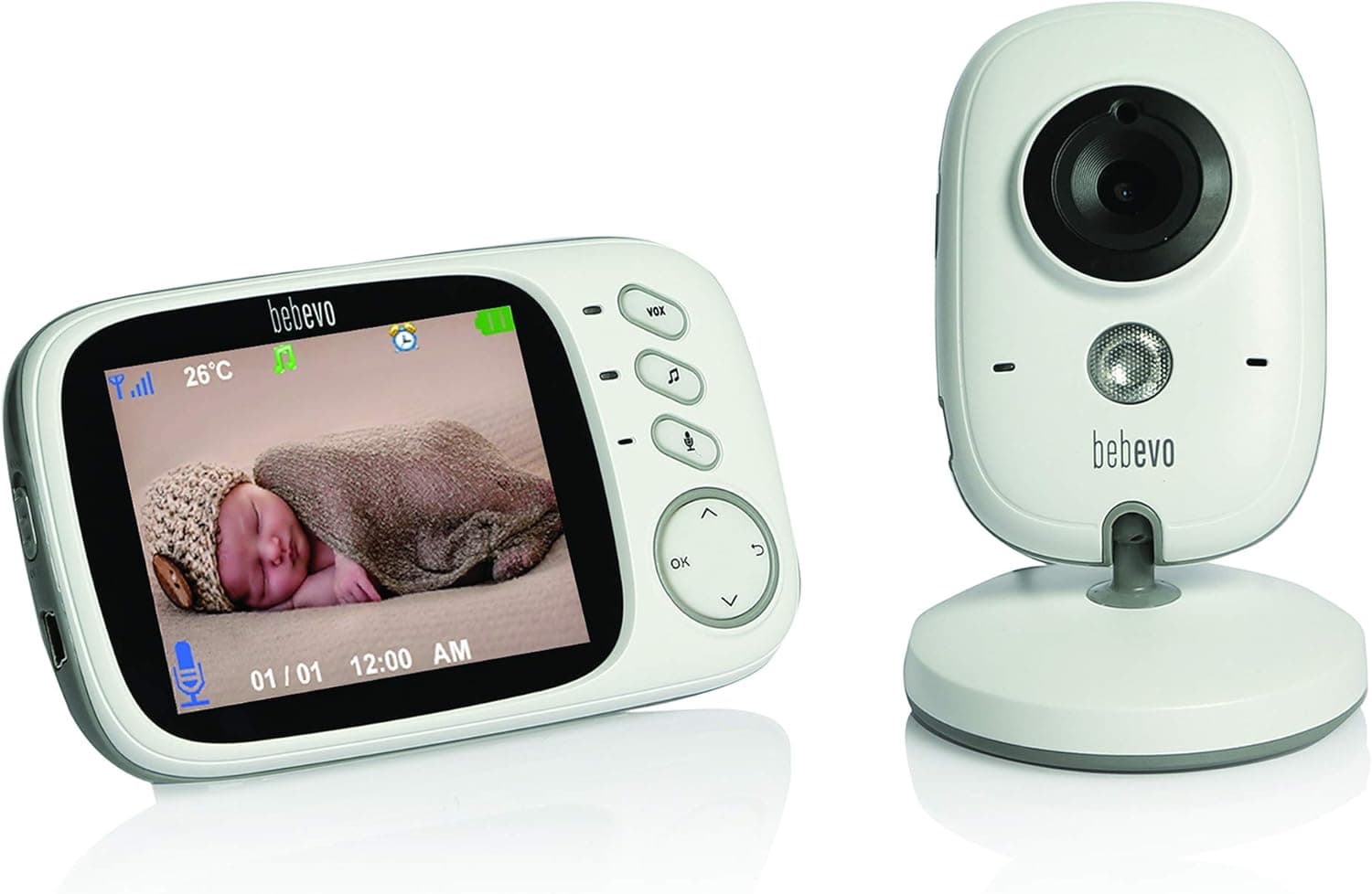Bebevo VM903 Bebek Monitörü (Beyaz)