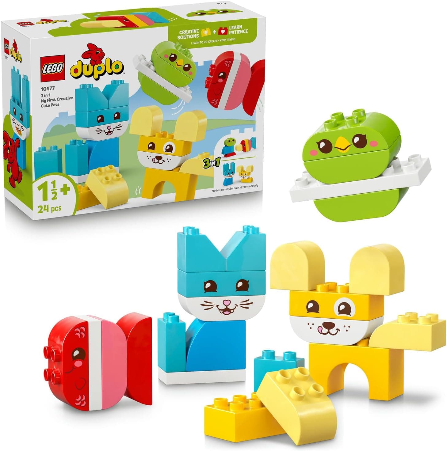 LEGO DUPLO İlk 3ü 1 Arada Yaratıcı Sevimli Hayvanlar 10477