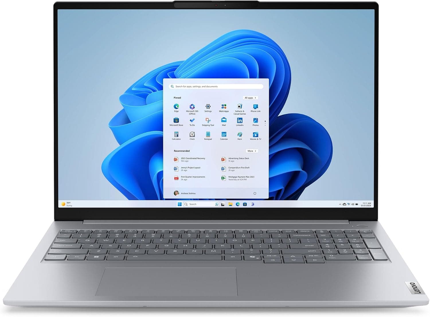 Lenovo ThinkBook 16 21SK007VTX002 Ultra5 225U 16GB 512SSD+1TBSSD 16" WUXGA FreeDOS Dizüstü Bilgisayar