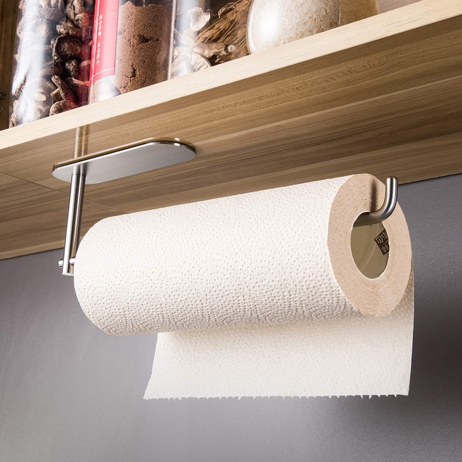 DELTAHOME Paslanmaz Çelik Kağıt Rulo Havlu Askılığı/Havluluk - Kendinden Yapışkanlı - Model: Berlin - inox