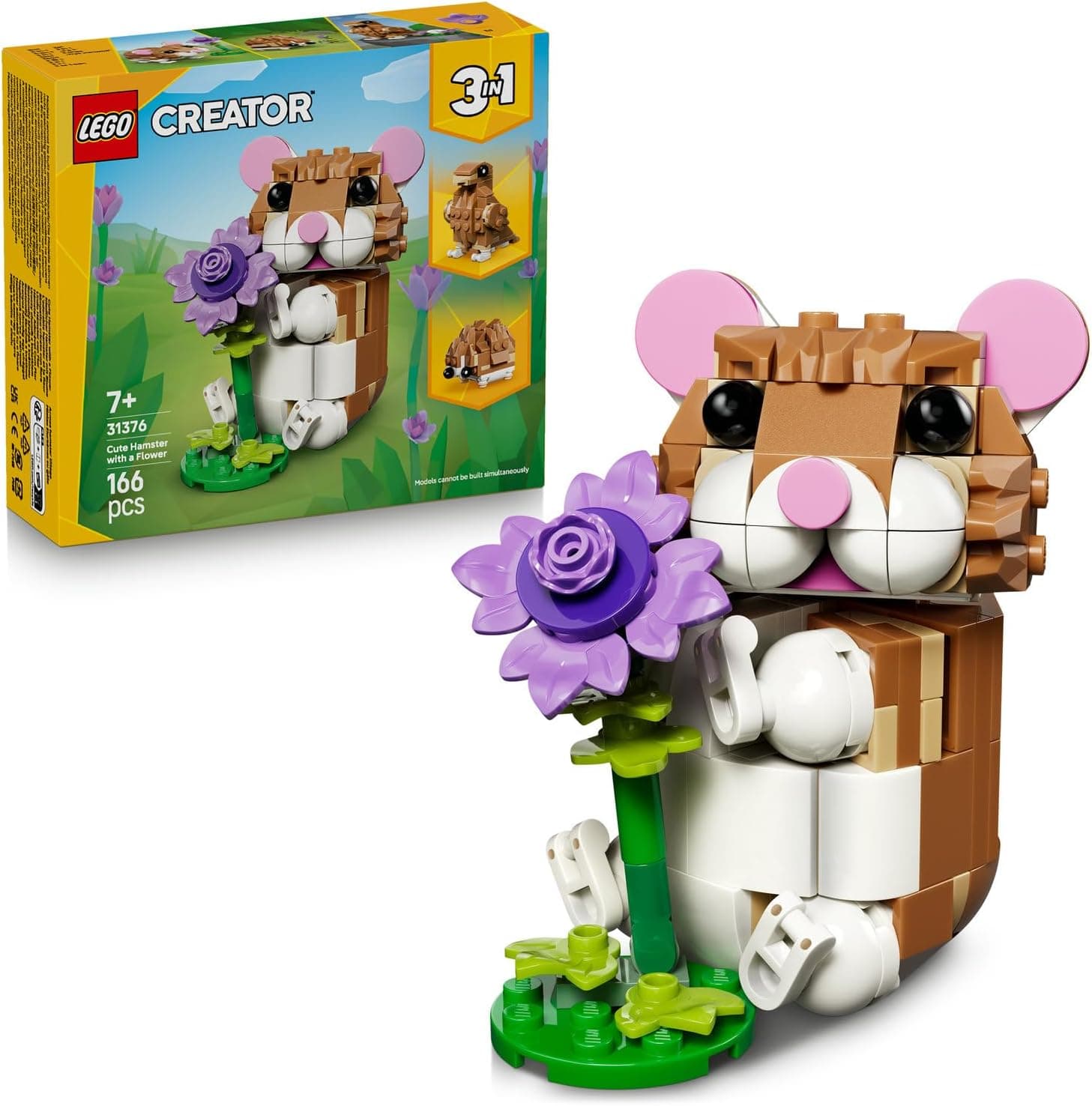 LEGO Creator 3’ü 1 Arada Sevimli Hamster ile Çiçek 31376