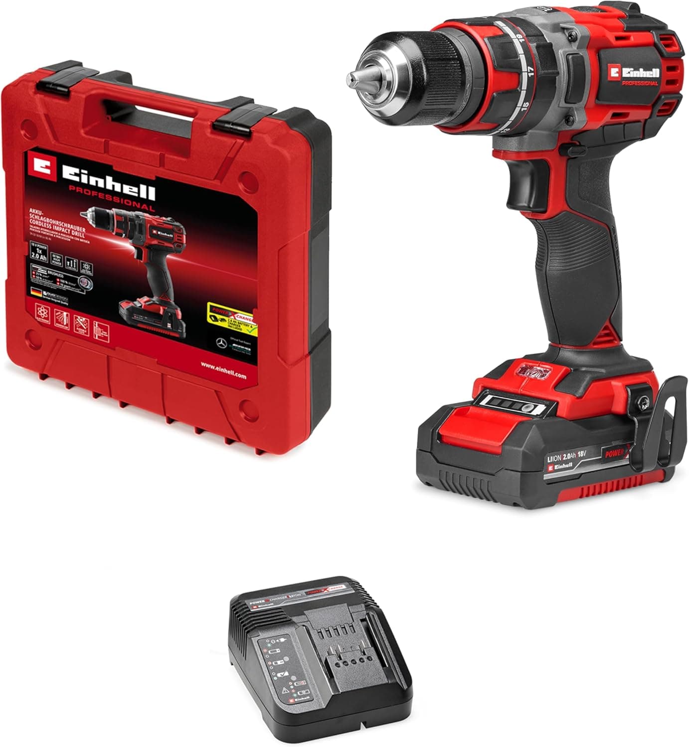 Einhell Professional Akülü Darbeli Vidalama TP-CD 18/60 Li-i BL Set