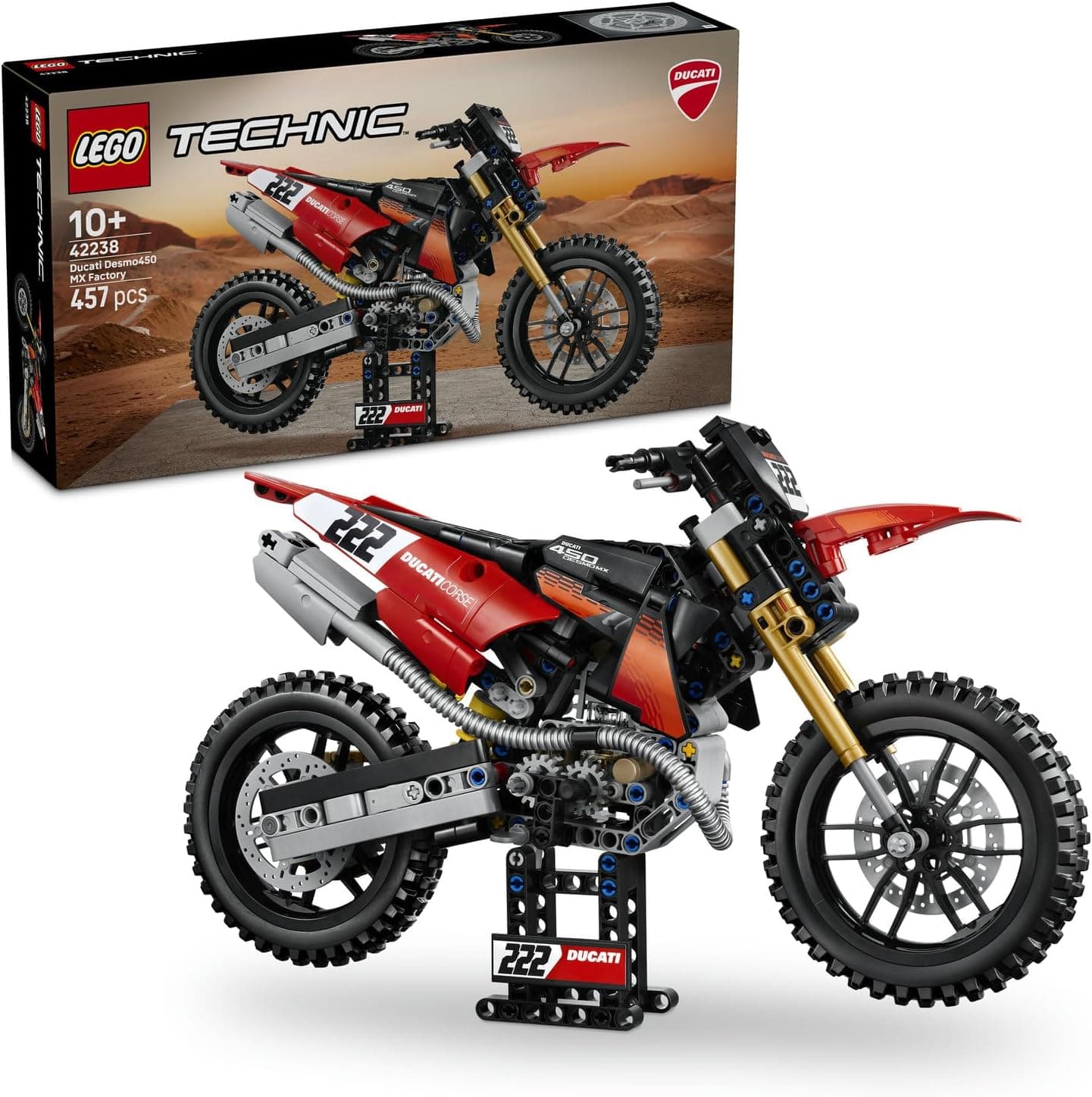 LEGO Technic Ducati Desmo450 MX Factory Motosiklet 42238