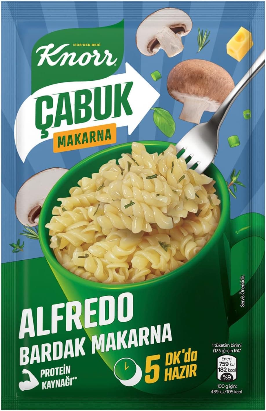 Knorr Çabuk Makarna Alfredo Bardak Makarna 48 Gram