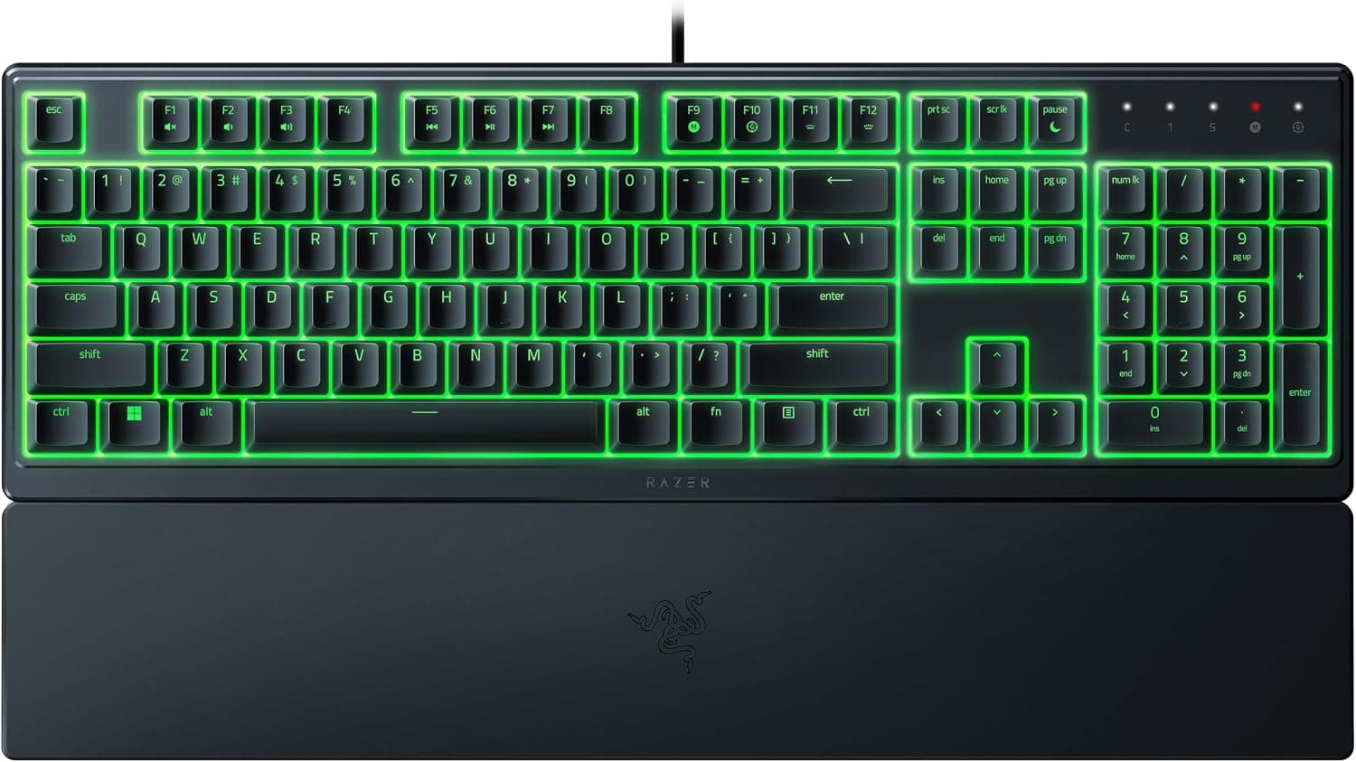 Razer Ornata V3 X - ABD LayOutrazer Ornata V3 X RGB Düşük Profilli Oyun Klavyesi (Sessiz Membran Anahtarı, UV Kaplamalı Keycaps, Ergonomik Yastıklama, Chroma RGB) ABD Düzeni