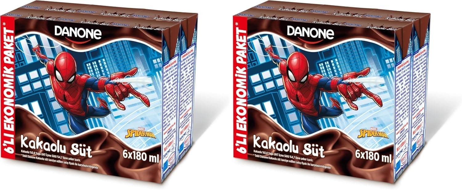 Danone Disney Kakaolu Süt (6 x 180 ml) 2li paket
