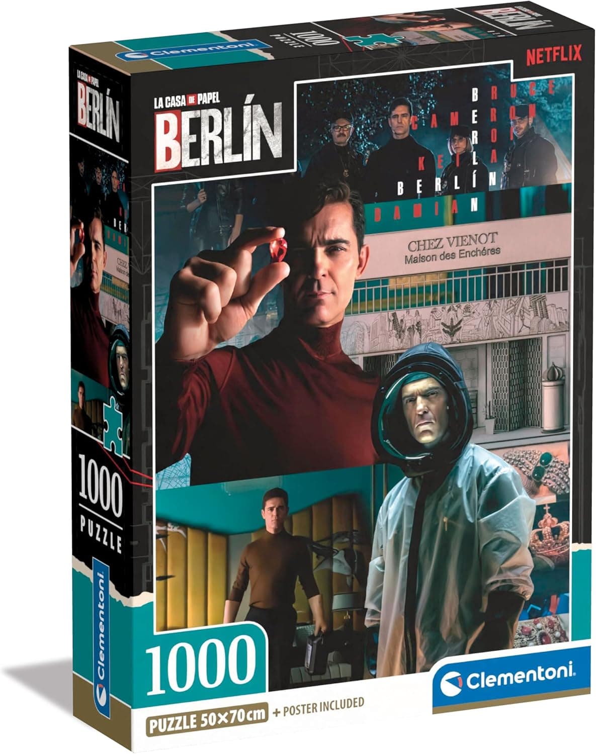 Clementoni 1000 Parça La Casa De Papel Puzzle Berlin 3 (Compact Box)