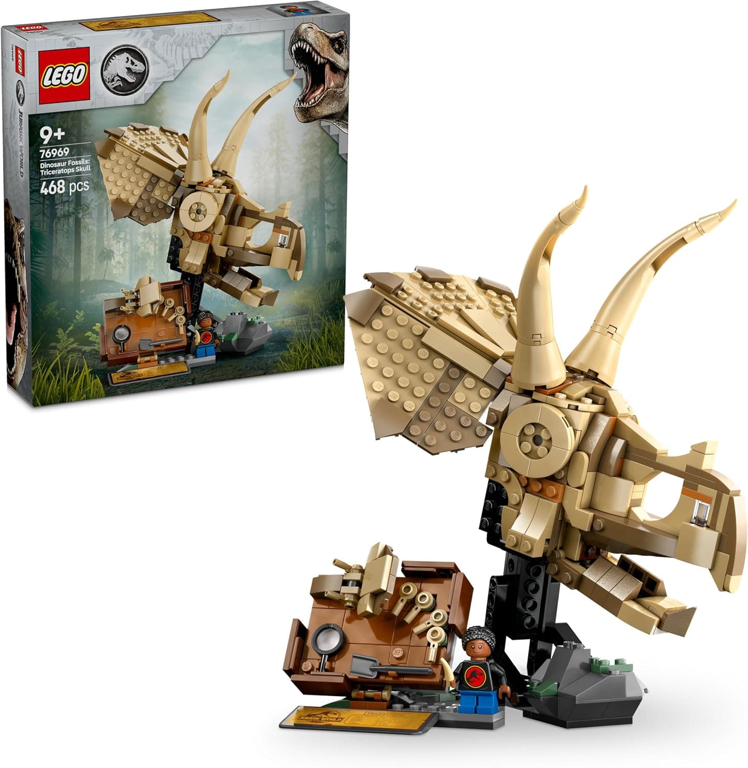 LEGO Jurassic World Dinozor Fosilleri Triceratops Kafatası Modeli 76969