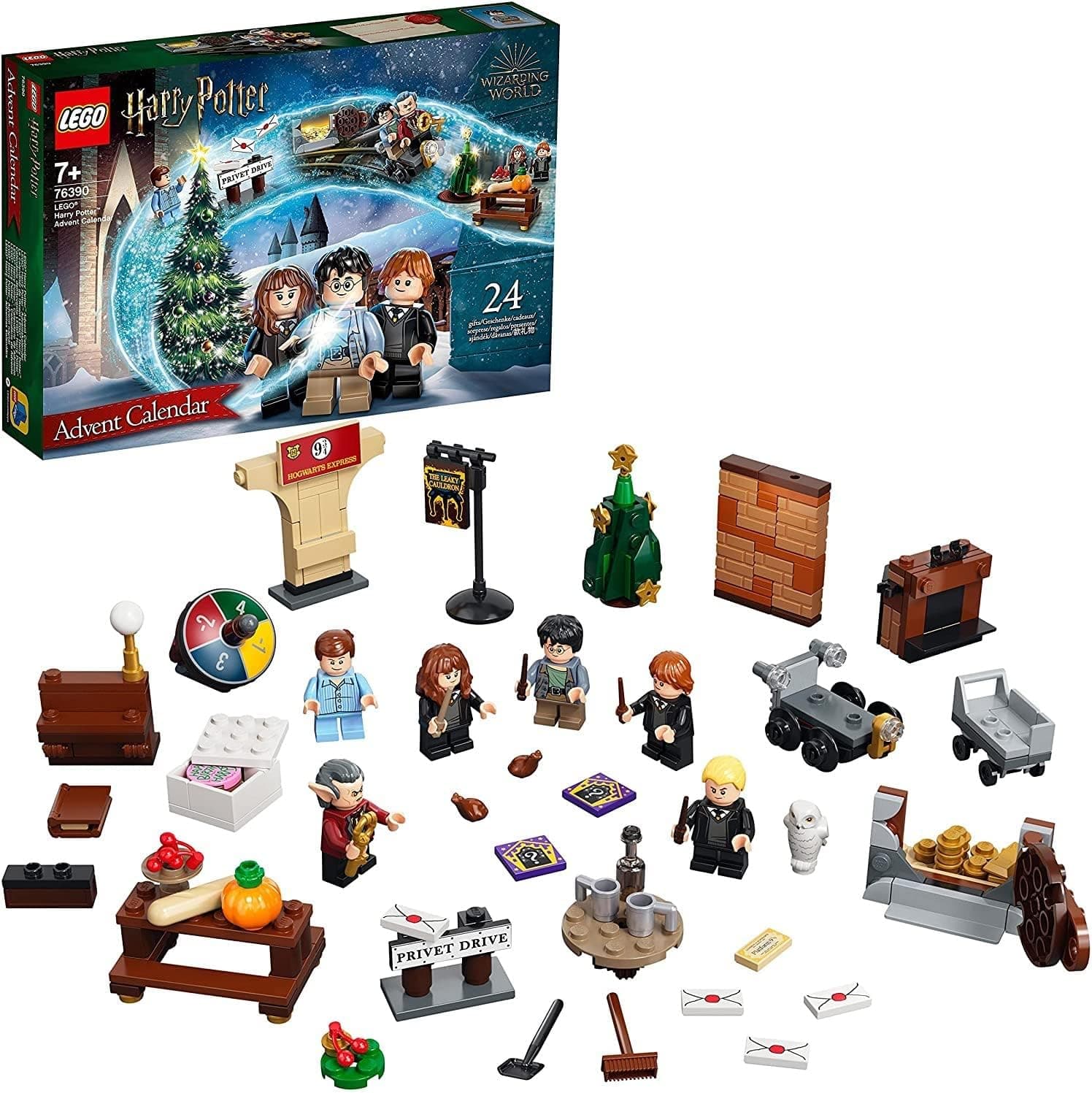 LEGO® Harry Potter™ Yılbaşı Takvimi 76390 - Çocuklar için 6 Minifigür dahil 24 Havalı Harry Potter Oyuncağı İçeren Yaratıcı Oyuncak Yapım Seti (274 Parça)