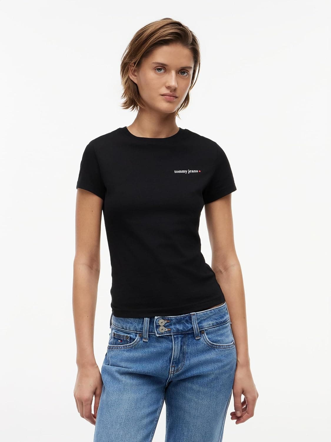 Tommy Hilfiger TJW SLIM ESS LOGO 1 SS TEE EXT Gömlek Kadın
