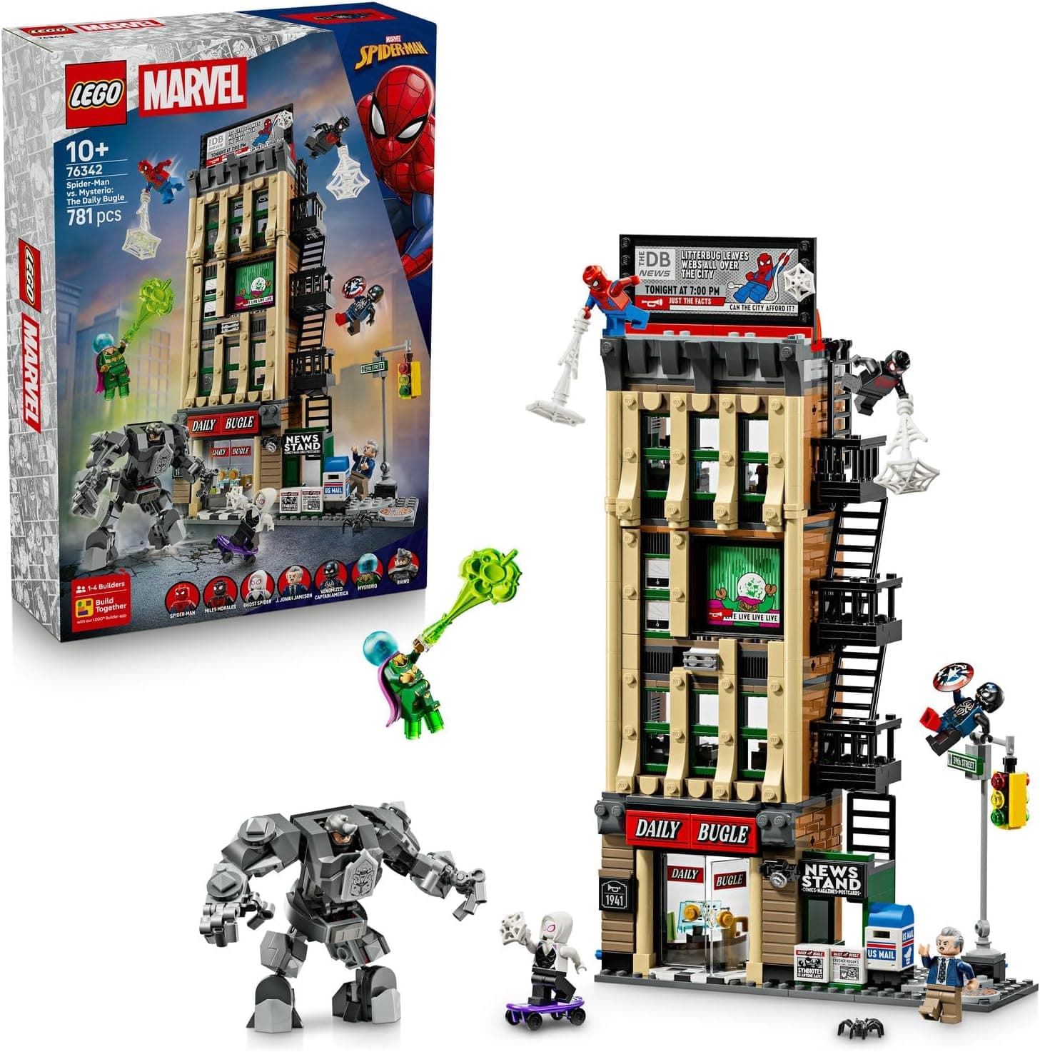 LEGO Marvel Örümcek Adam Mysterioya Karşı: Daily Bugle 76342