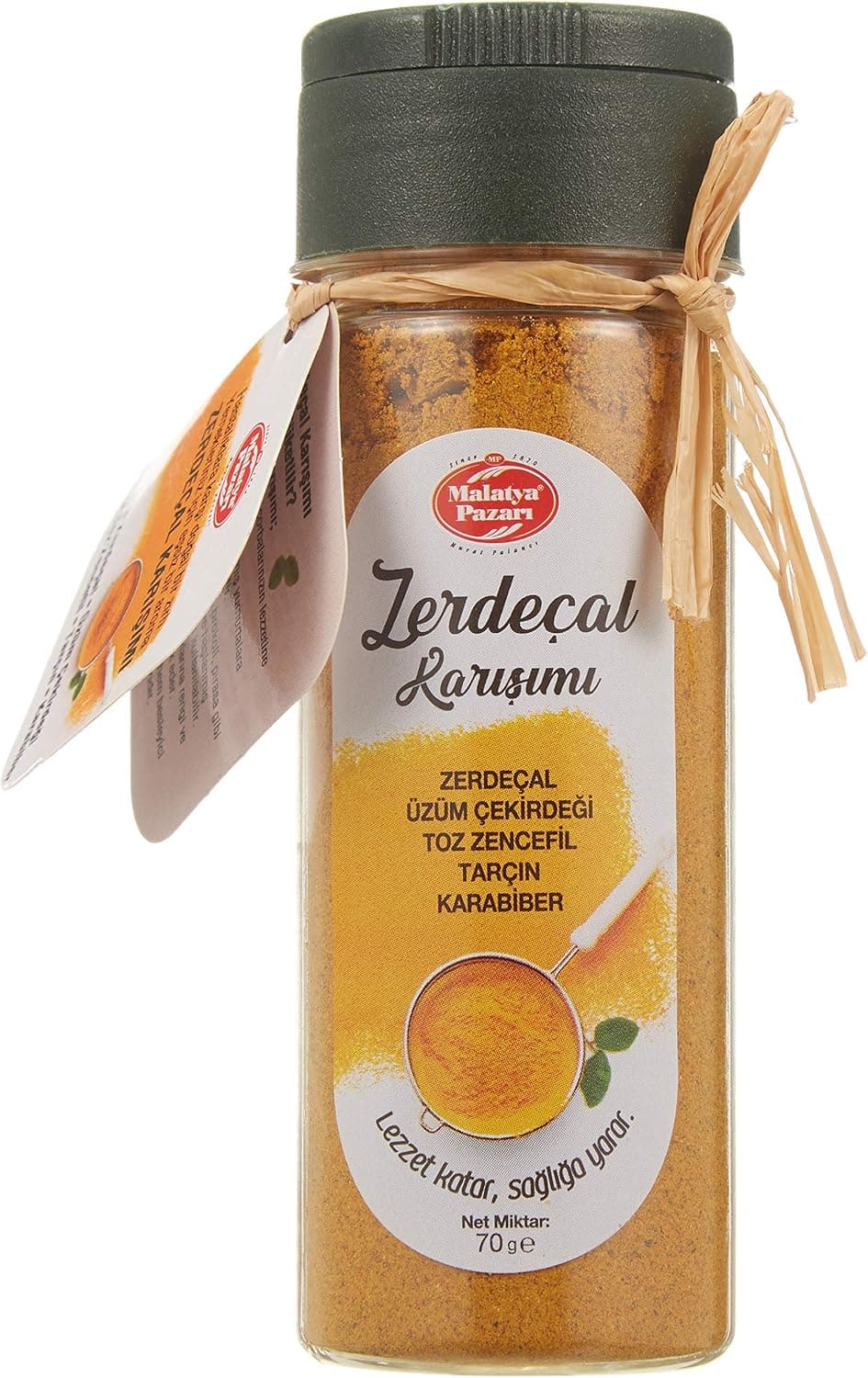 Malatya Pazarı Zerdeçal Karışımı Pet Kavanoz 70 gr