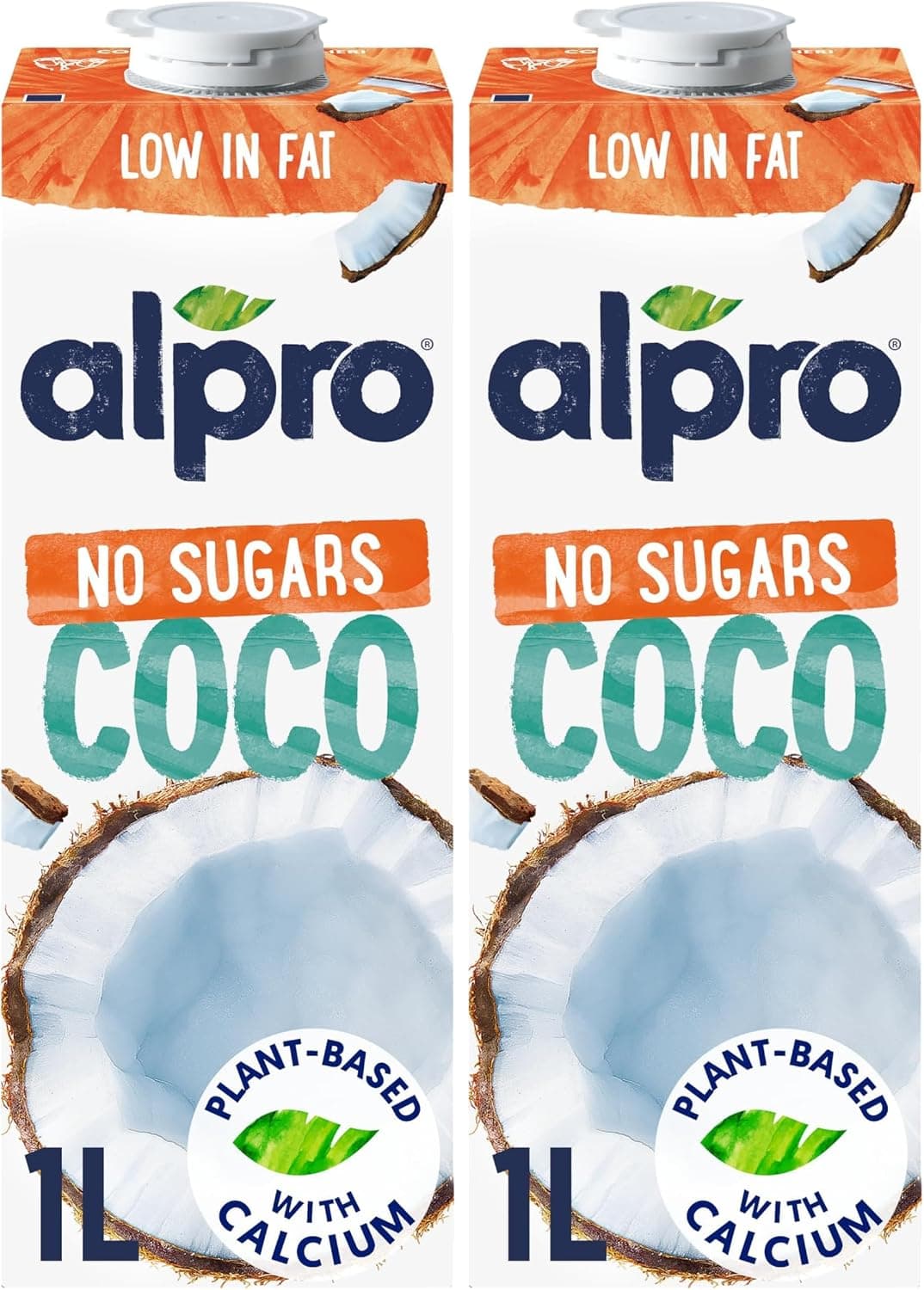 Alpro Şekersiz Hindistan Cevizi Bitki Bazlı İçecek 1 L 2li paket