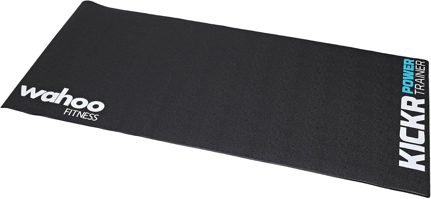 Wahoo Fitness KICKR MAT Çok Amaçlı Gürültü Yalıtımlı Egzersiz Zemin Matı İç Mekan Bisiklet Eğitmenleri için, Kırtasiye/Spin Bisikletleri, Yoga, Çapraz Antrenman