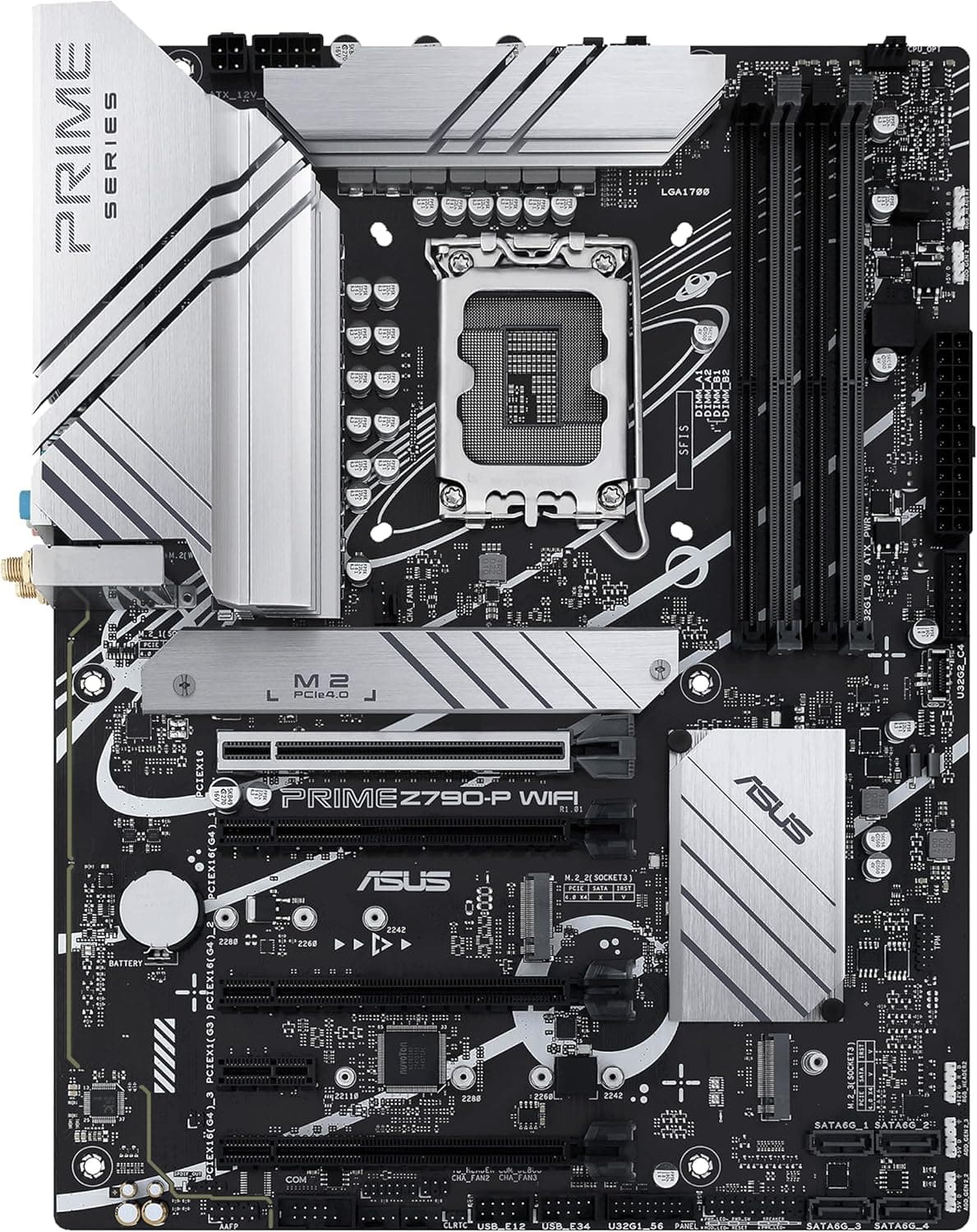 Asus Prime Z790-P WIFI Intel Z790 Soket 1700 DDR5 7200(OC) MHz ATX Gaming (Oyuncu) Anakart