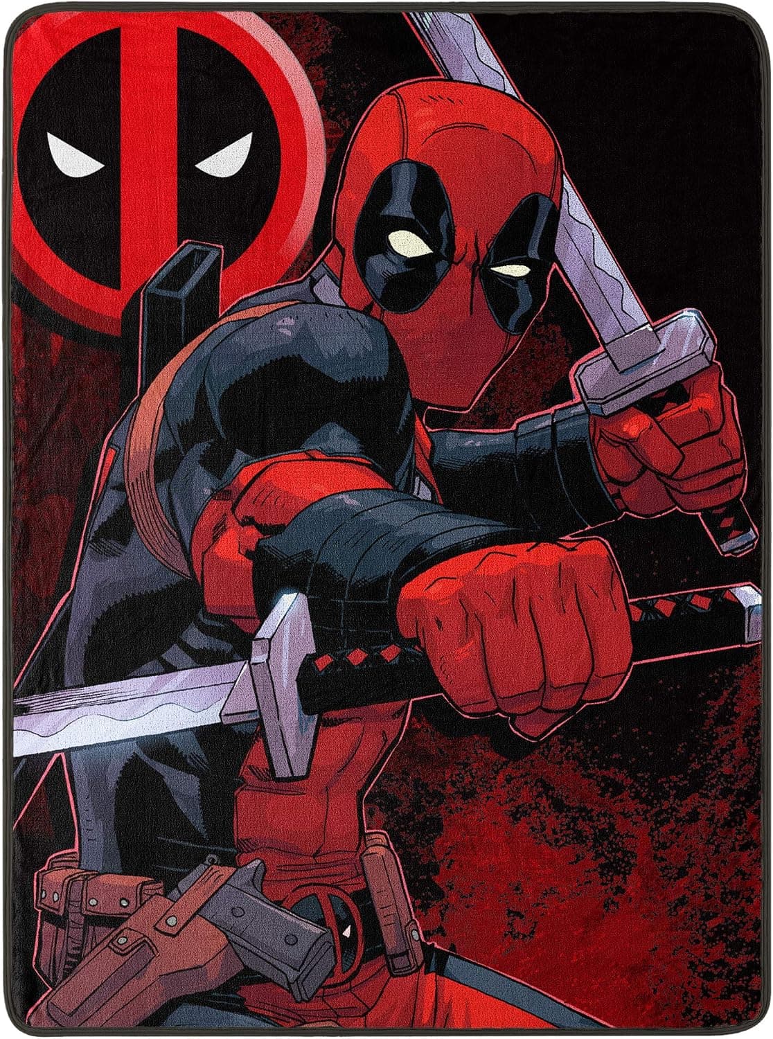 Marvel Micro Raschel Atış Battaniyesi, Polyester, Swordsman, 46 inç x 150 cm