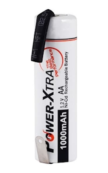 1.2 V Aa Ni-Cd 1000 Mah Şarjlı Tıraş Makinesi Pili 2 Pinli