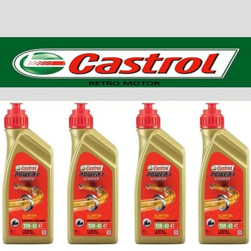 Castrol Scooter 10W40 Yağ 4 Adet Alana Balata Spreyi 500 ML Balata Temizleme Spreyi