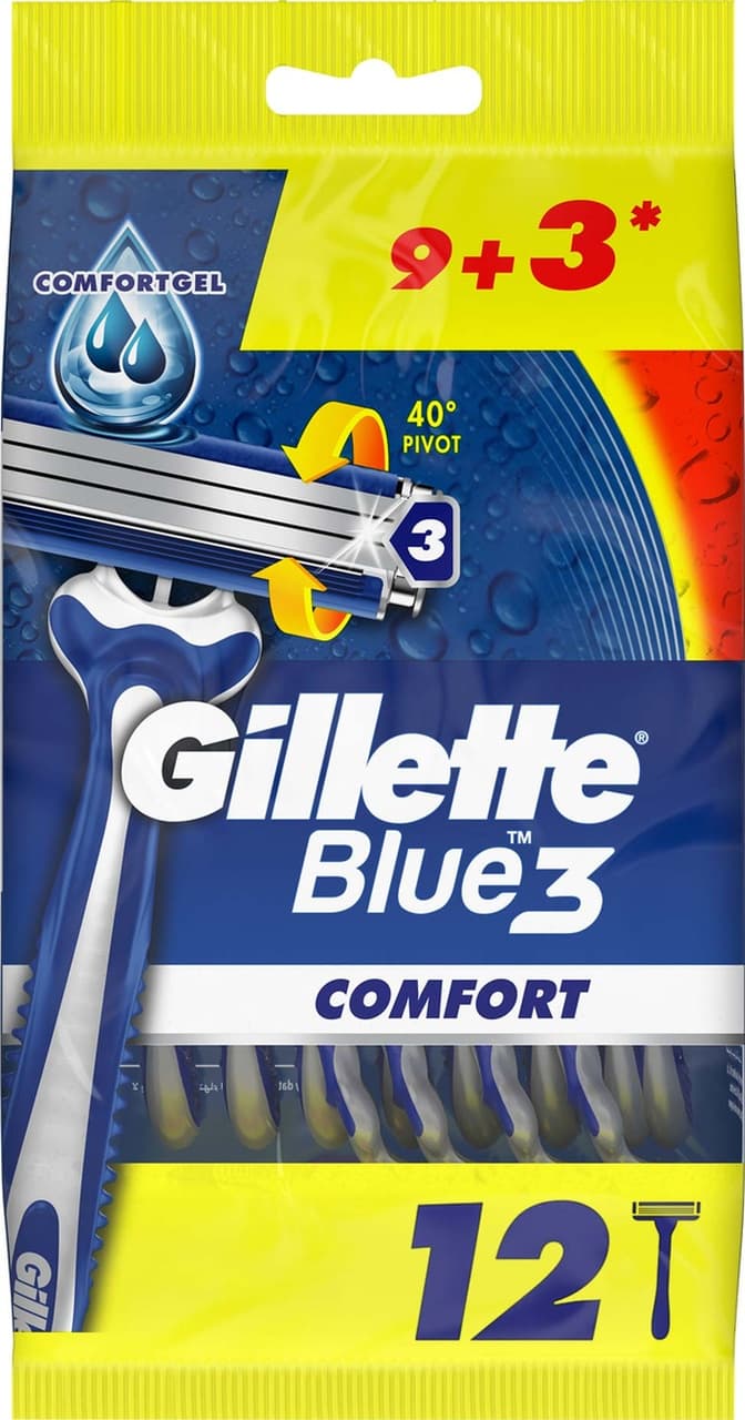 Gillette Blue 3 Comfort Tıraş Bıçağı 9 + 3