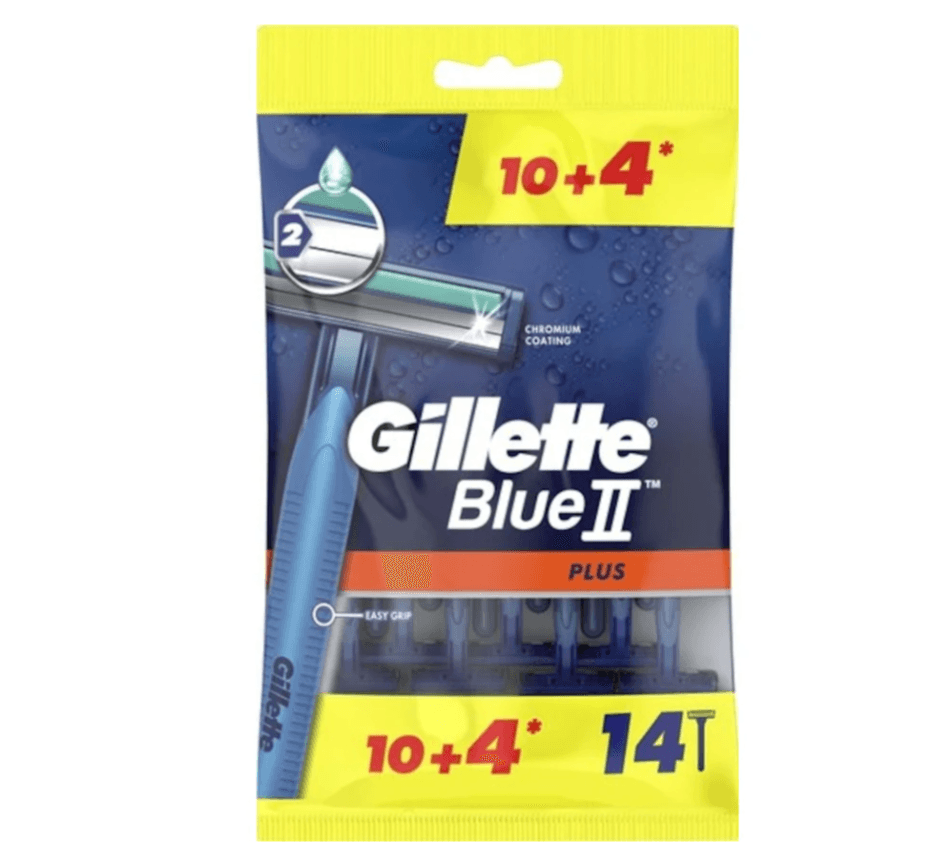 Gillette Blue2 Plus Kullan-At Tıraş Bıçağı 14'lü