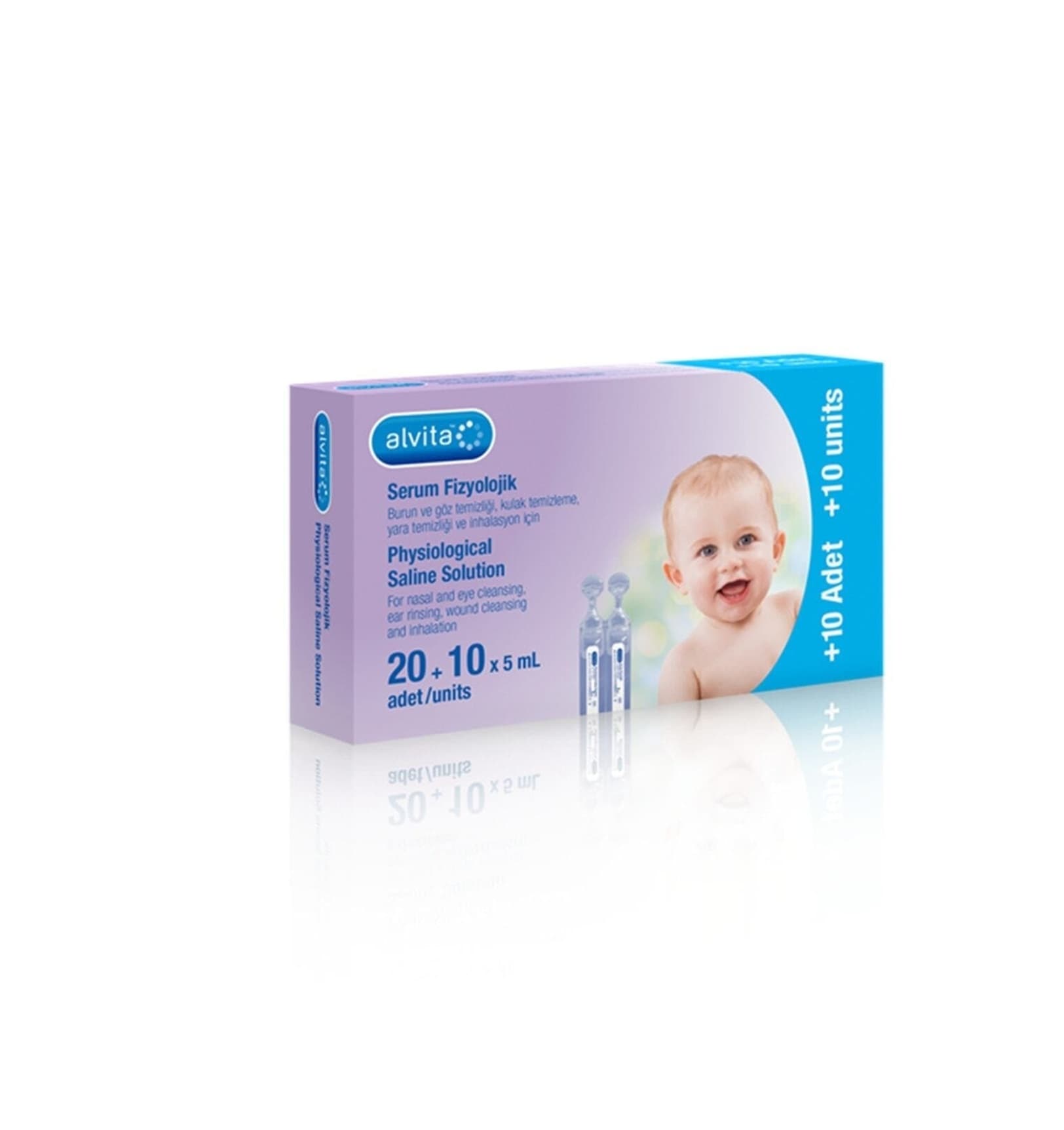 Alvita Çocuk Serum Fizyolojik 20 + 10 Flakon 0.5 ML