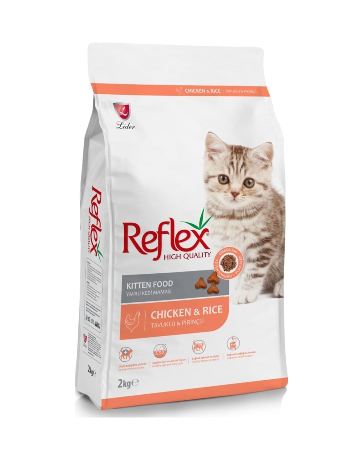 Reflex Kitten Tavuklu Pirinçli Yavru Kedi Maması 2 x 2 KG