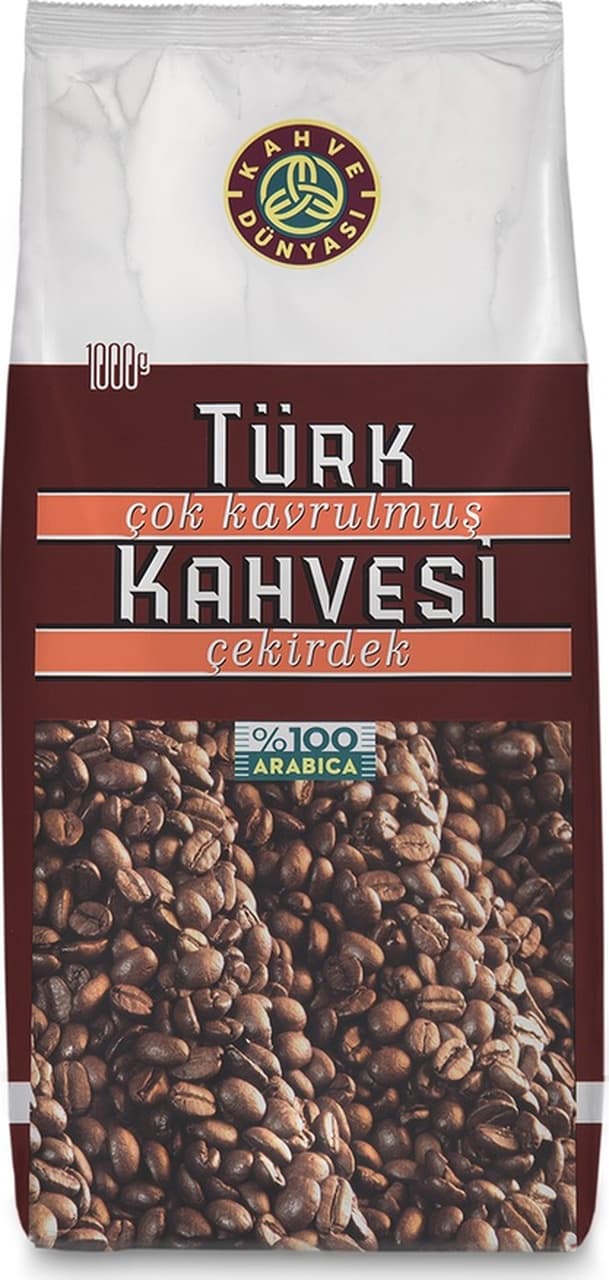 Kahve Dünyası Çok Kavrulmuş Türk Kahvesi Çekirdek 1 KG