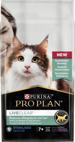 Purina Pro Plan Liveclear Senior+7 Hindili Yaşlı Kedi Maması 1400 G