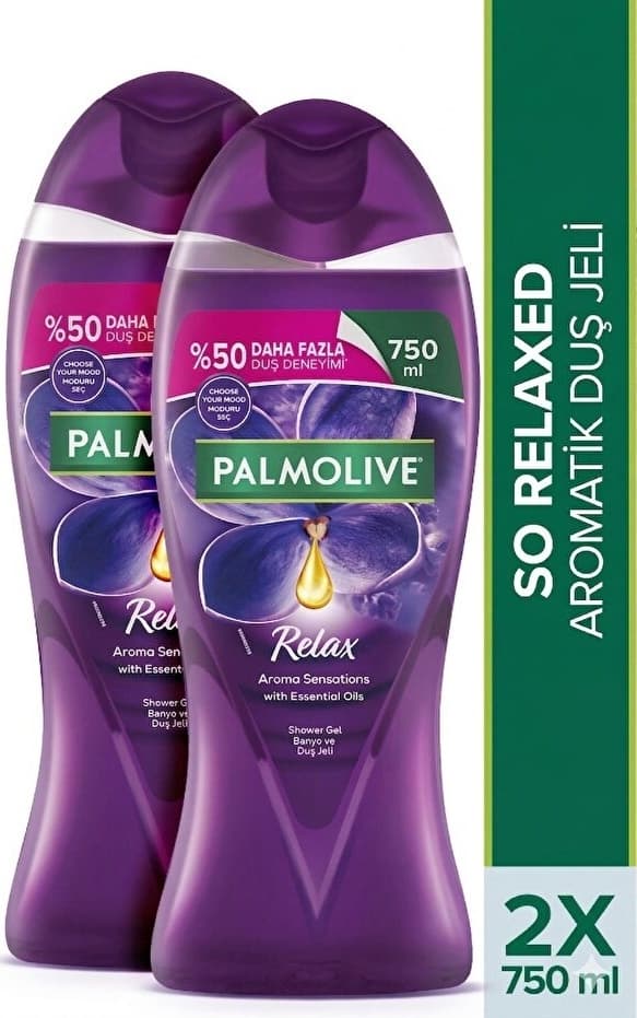 Palmolive Aroma Sensations So Relaxed Aromatik Banyo ve Duş Jeli 2 x 750 ML