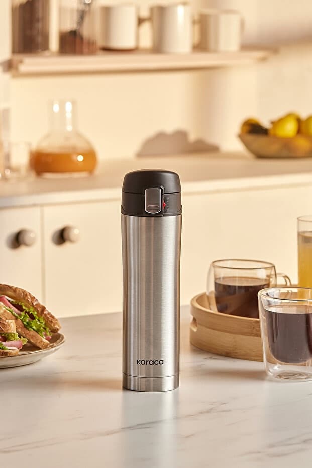 Karaca Pluton Çelik Sızdırmaz Termos Inox 450 ml