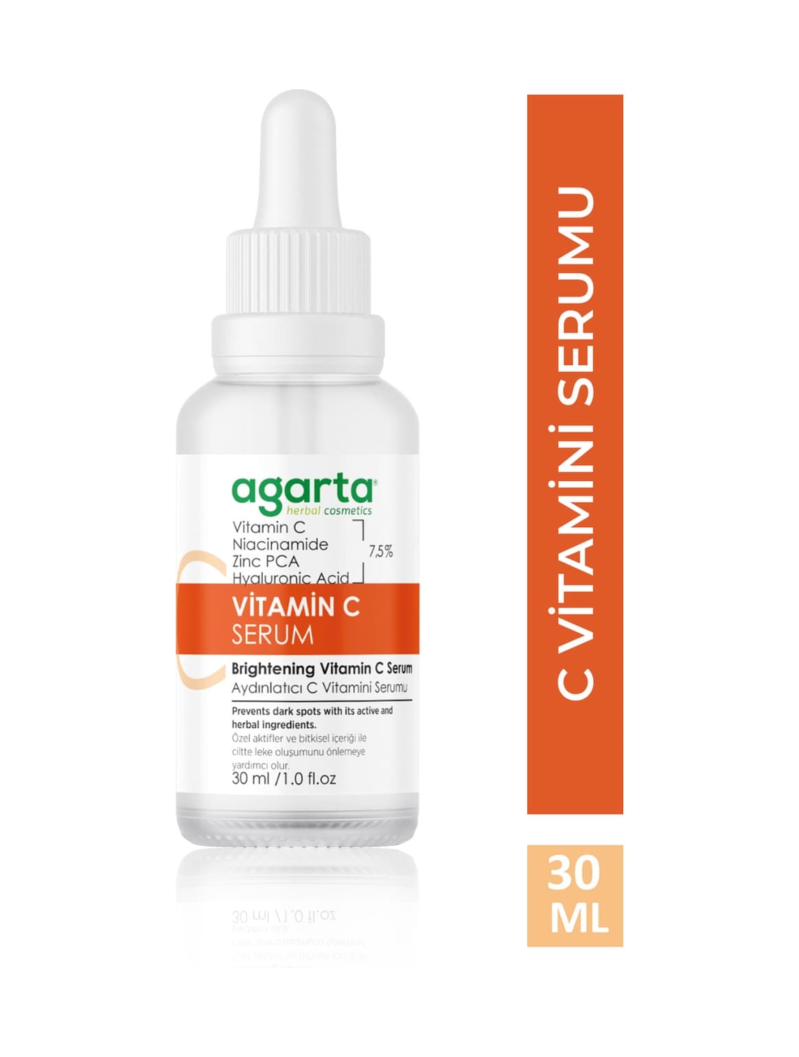 Agarta Aydınlatıcı Koyu Leke Karşıtı Vitamin C Serum 30 ML