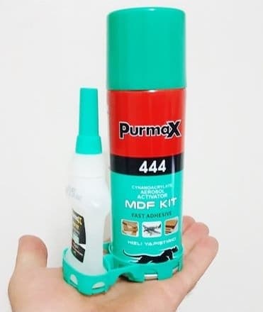 Purmax 444 Mdf Plastik Hızlı Yapıştırıcı 200 Ml+35 Gr