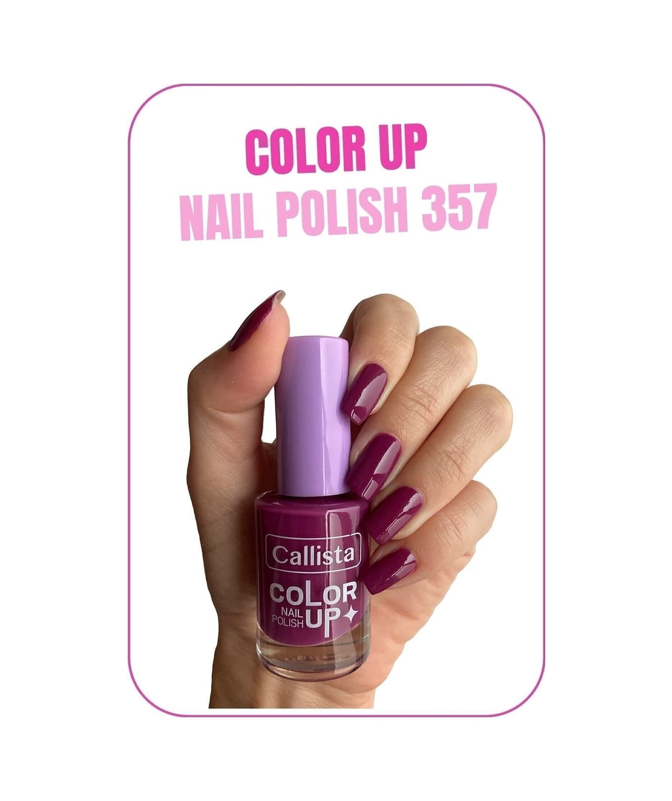 Color Up Nail Polish Oje 357 Passion Fruit Fever - Pembe