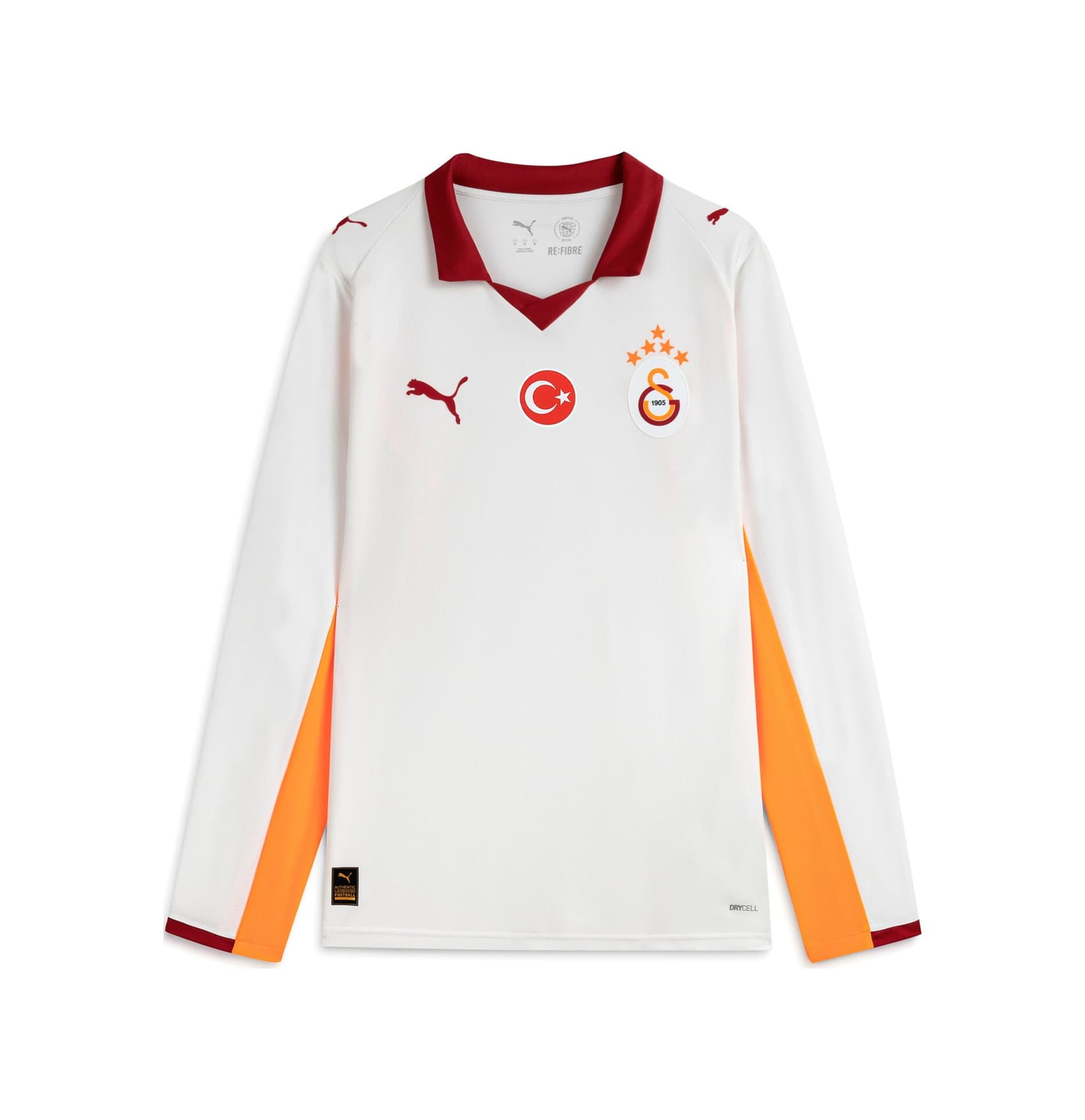 Puma Galatasaray 25/26 Erkek Uzun Kollu Deplasman Forması 788431 02 Beyaz
