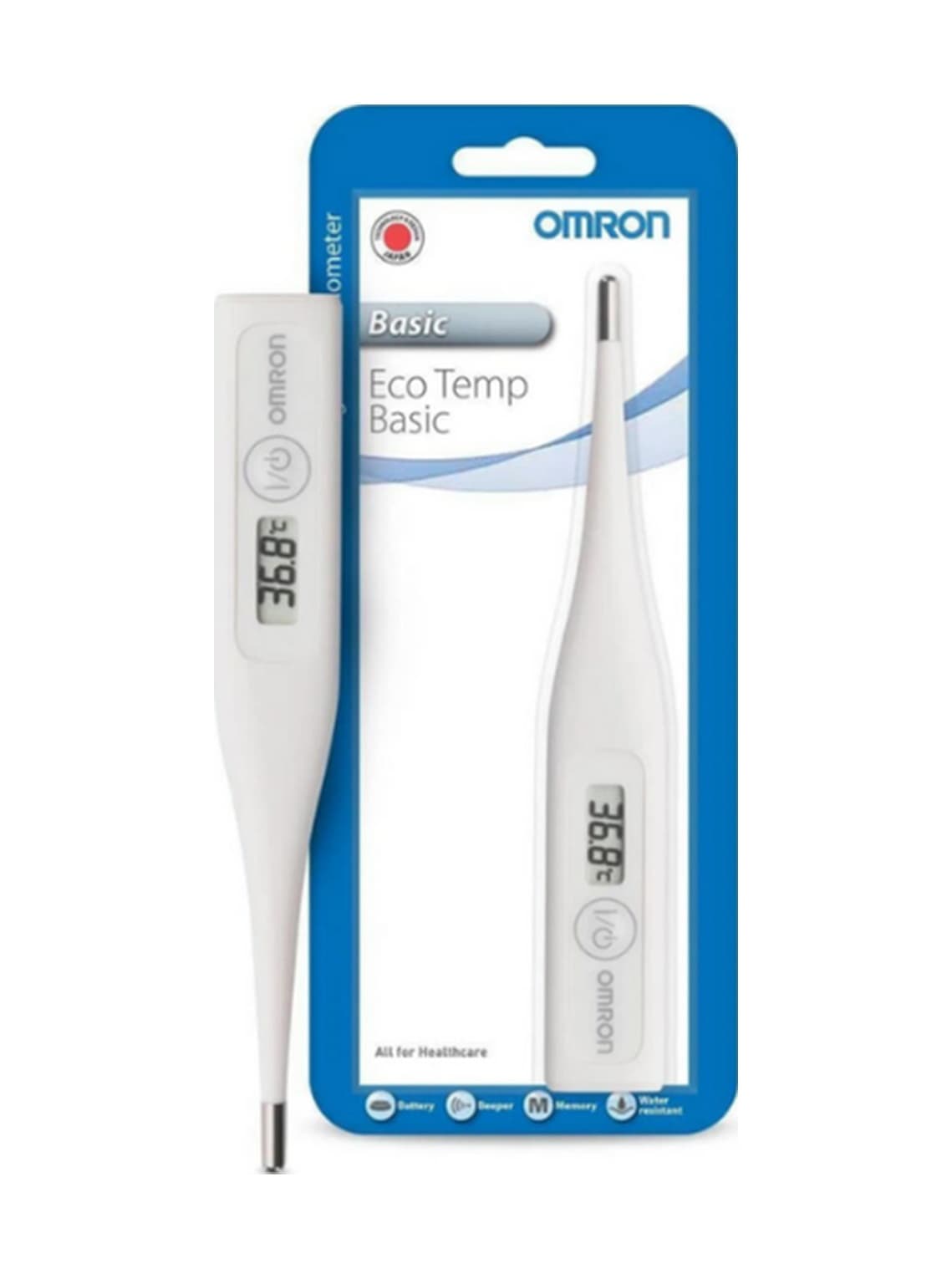 Omron OMRON Eco Temp Basic, Suya Dayanıklı Beden Tipi Ateş Ölçer