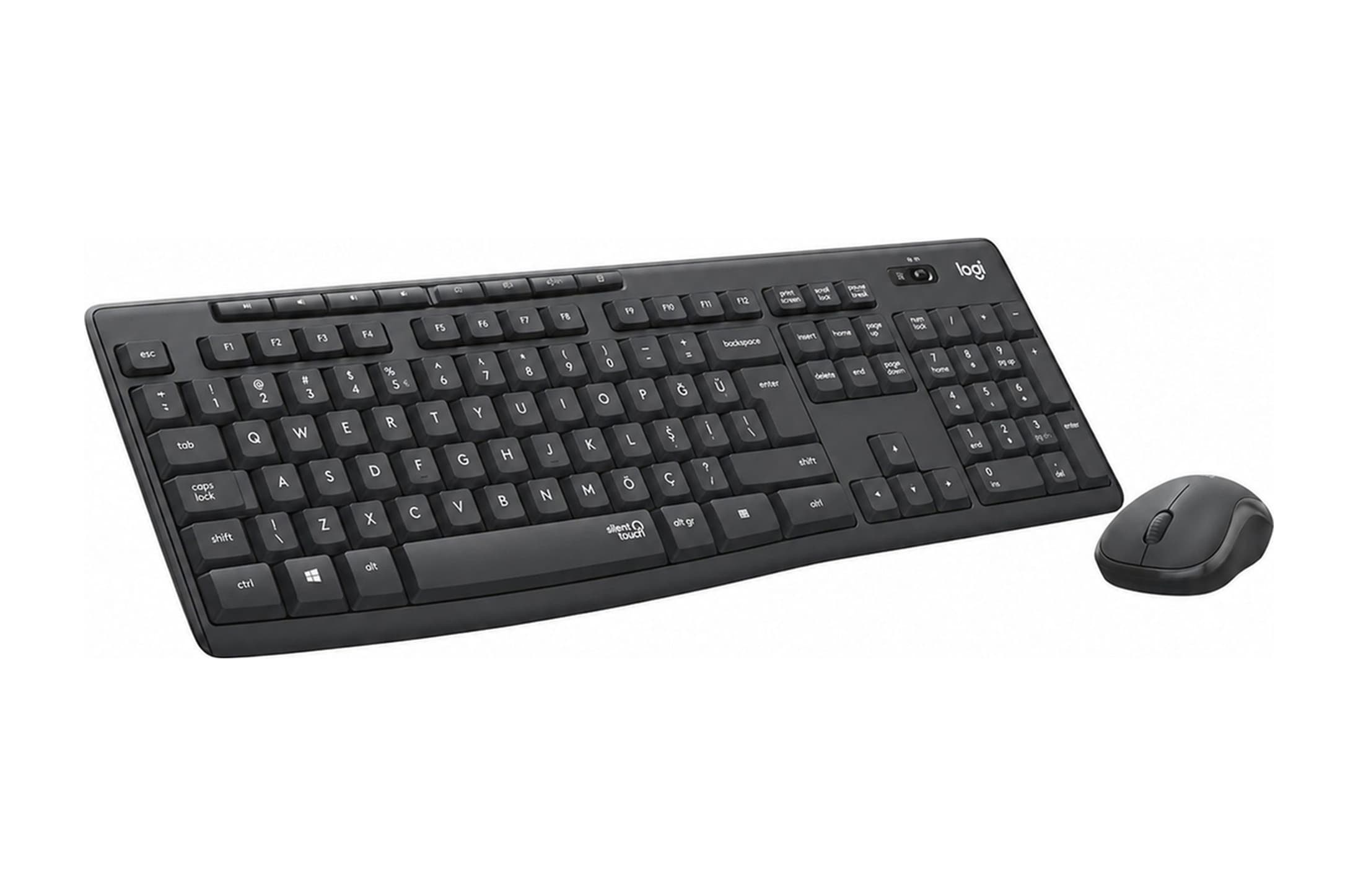 Logitech MK295 Sessiz Kablosuz Türkçe Q Klavye Mouse Set