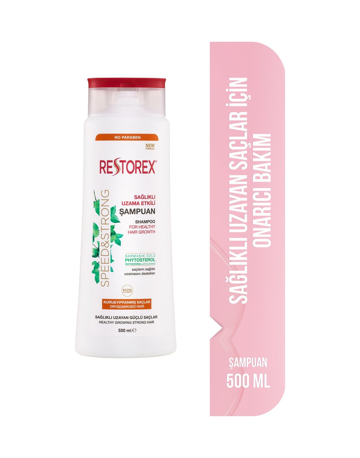 Restorex Speed Strong Kuru ve Normal Saçlar İçin Bakım Şampuanı 500 ml - Sarmaşık Özlü Uzama