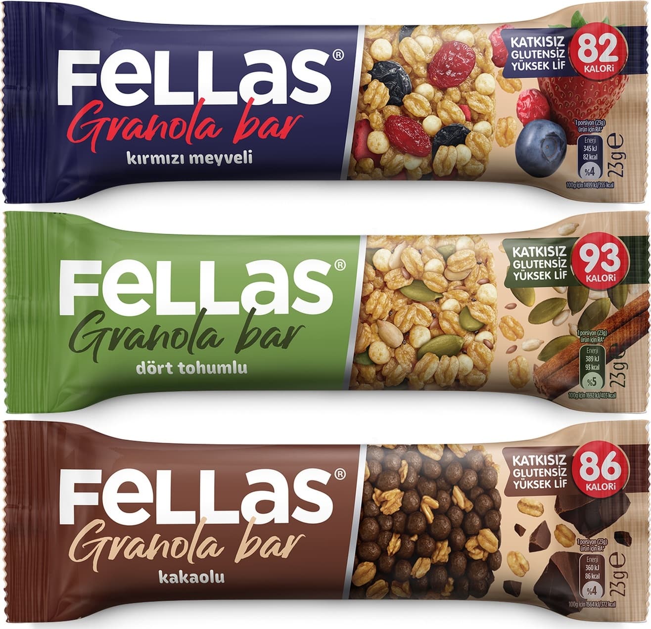 Granola Bar Protein Kaynağı 23 G Karma Kutu 12 Adet