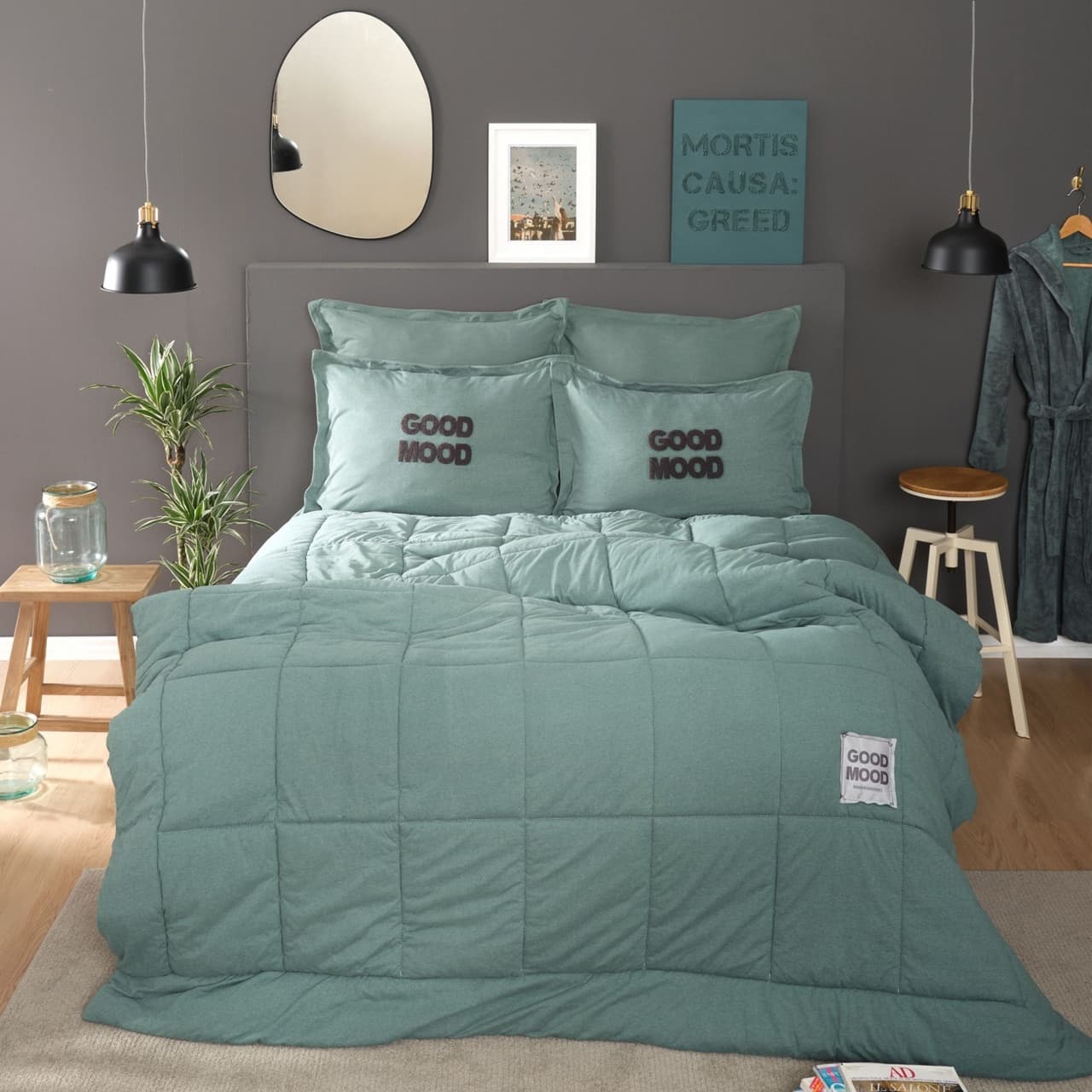 Karaca Home Motto Cotton Comfort Tek Kişilik Petrol