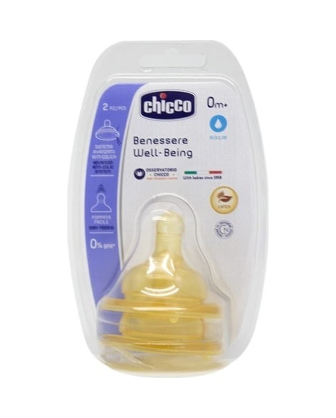 Chicco Biberon Emziği 0Ay+2Li Normal Akış Kauçuk