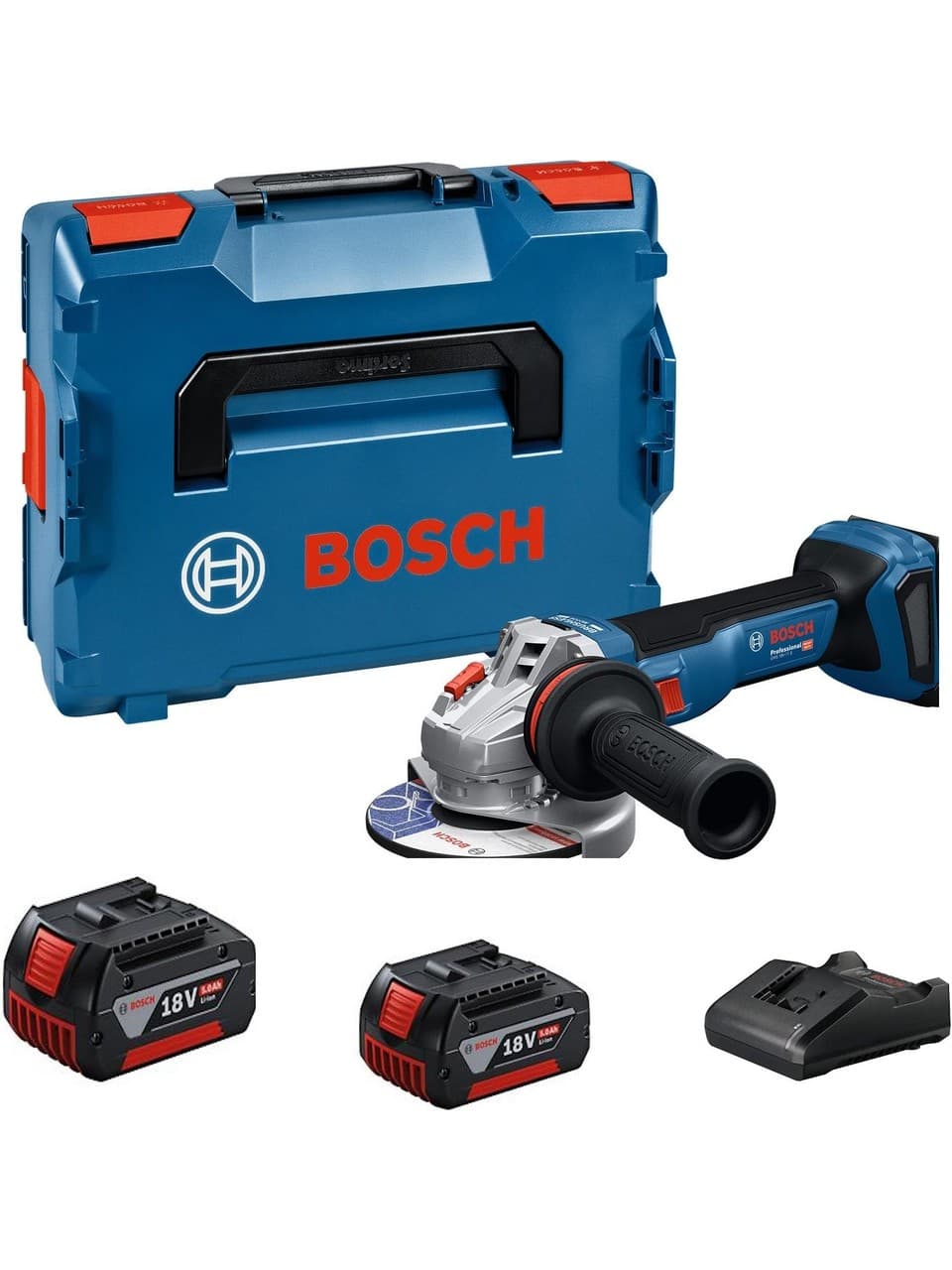 Bosch GWS 18V-11 S 2x5.0AH Çift Akülü Taşlama