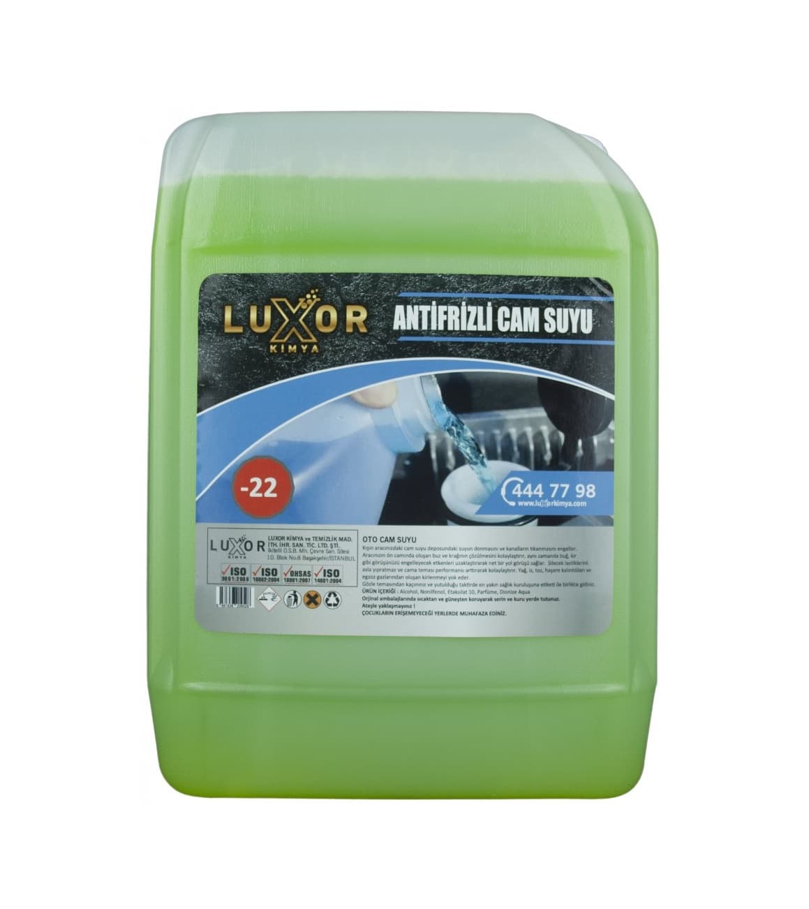 Luxor Kimya -22 Antifirizli Cam Suyu 5 L