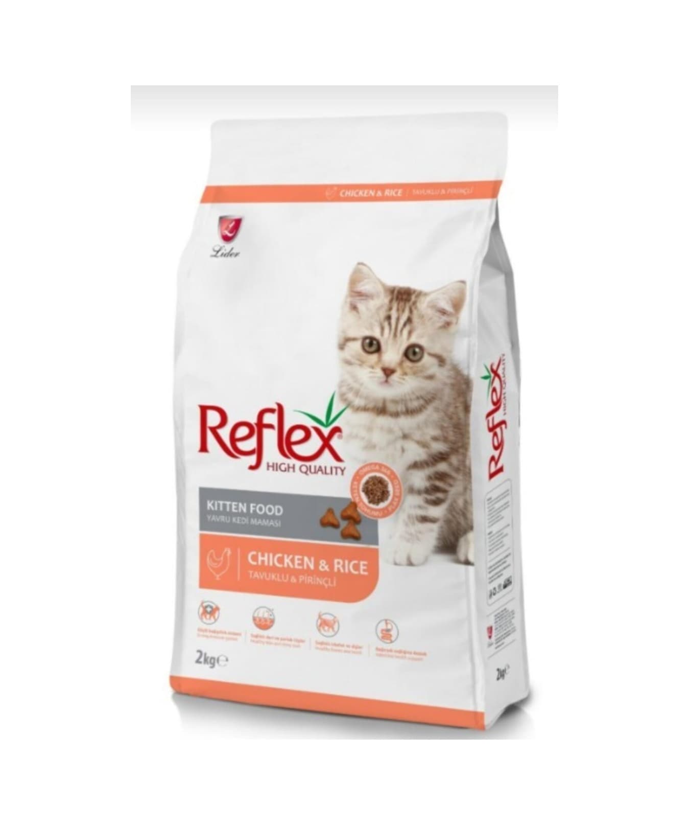 Reflex Kitten Tavuk Etli Pirinçli Yavru Kedi Maması 2 KG