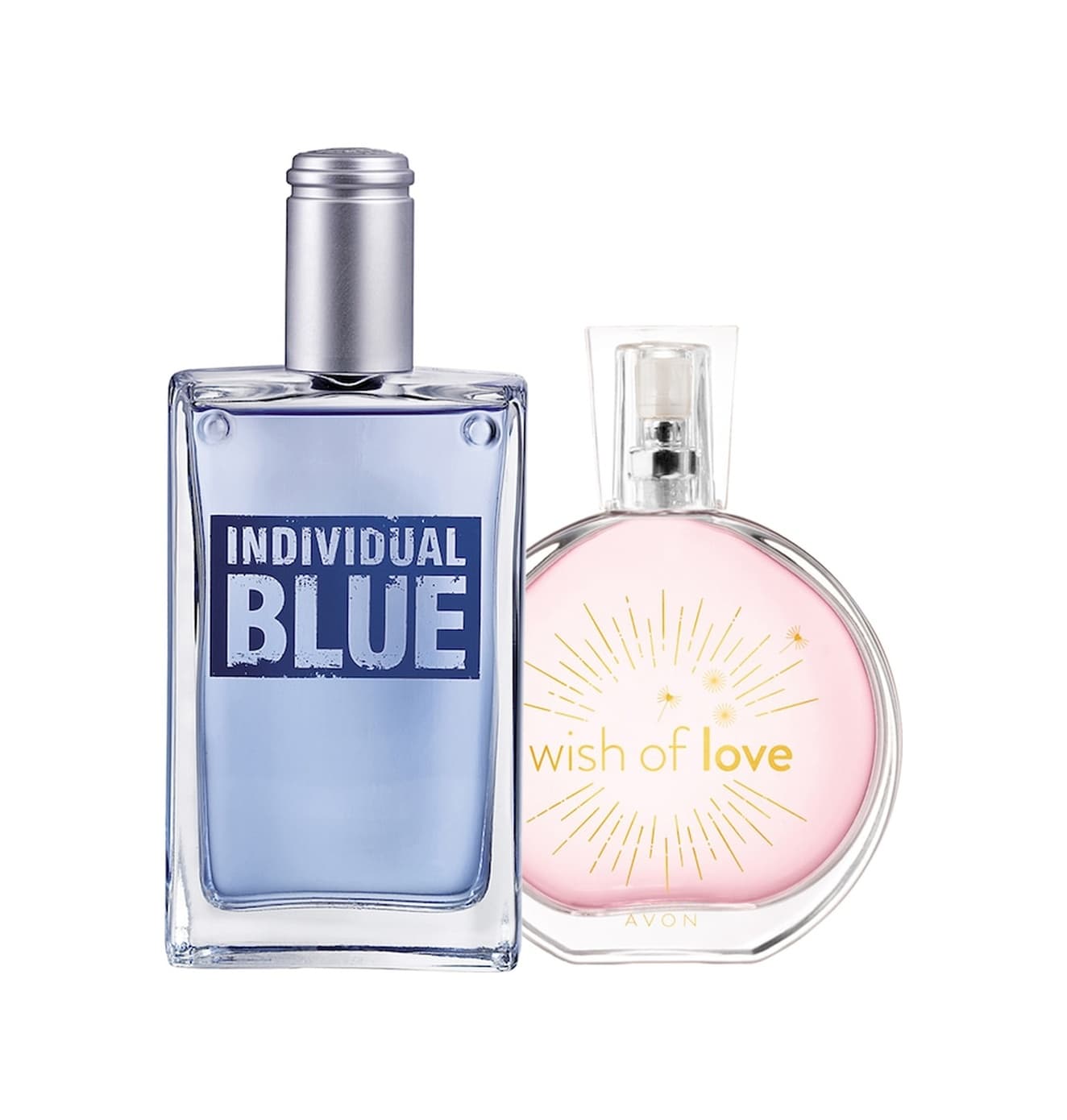 Avon Individual Blue Erkek Parfüm 100 ML + Wish Of Love Kadın Parfüm 50 ML