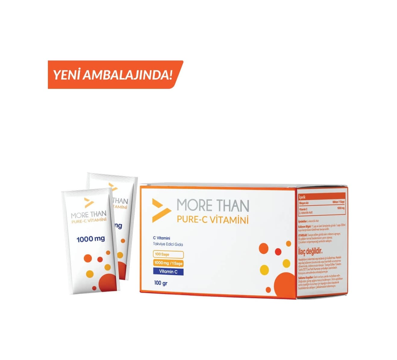 More Than Pure C 1000 Mg Saşe C Vitamini Ascorbic Acid