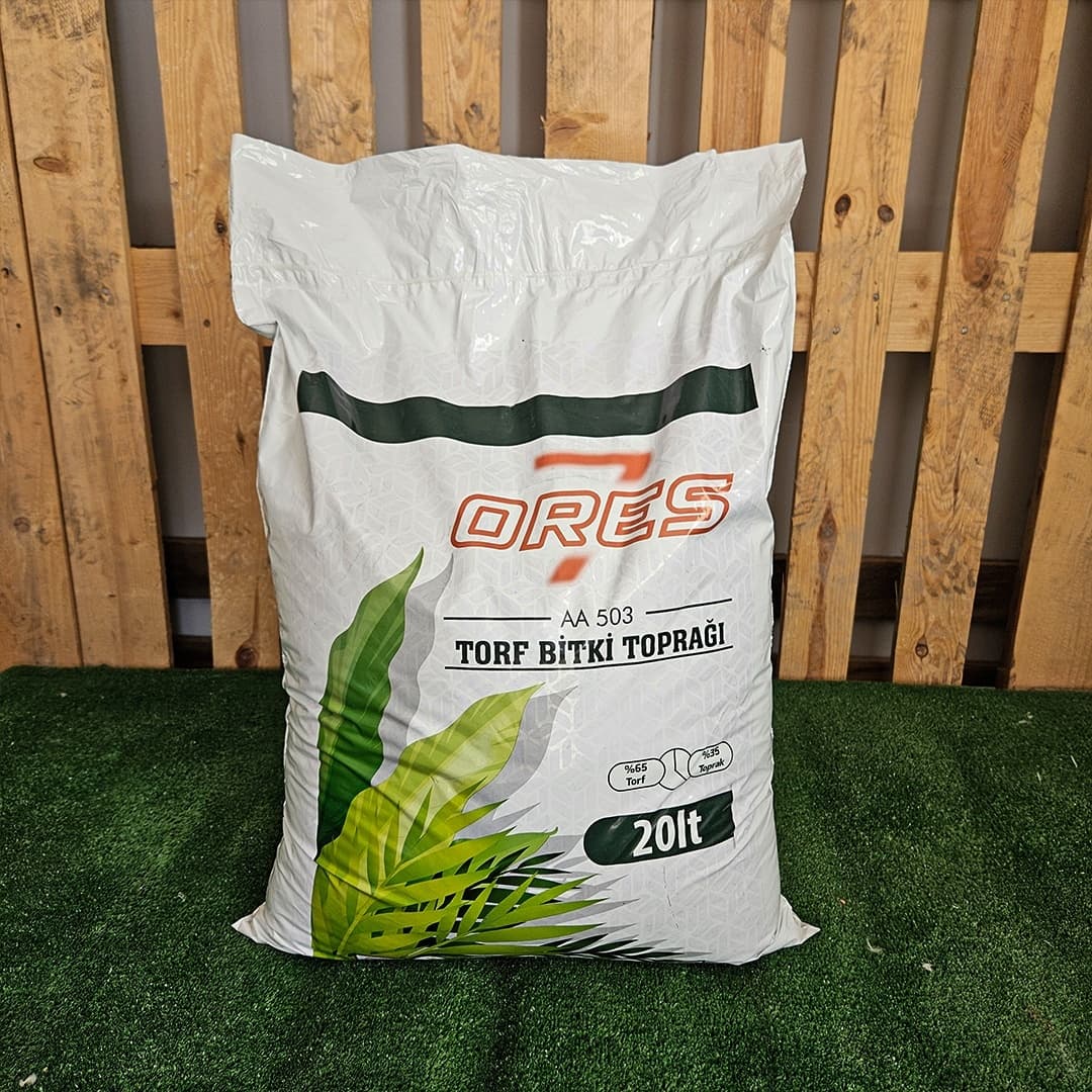 Ores 20 Litre Torf İç Dış Mekan Bitki Toprağı Çiçek Toprağı Azot Kaynağı Torf Toprağı