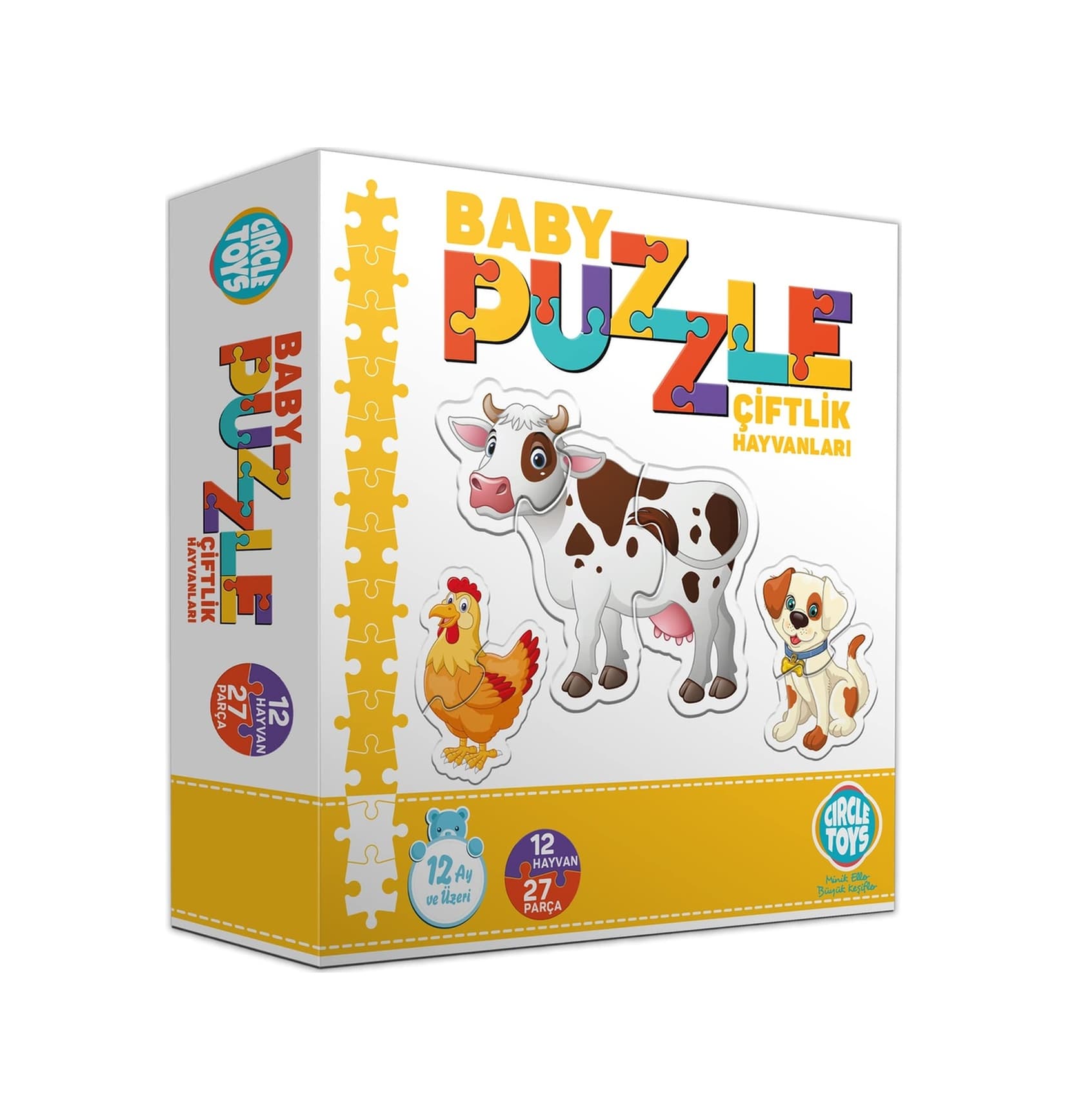 Circle Toys Baby Puzzle Çiftlik Hayvanları