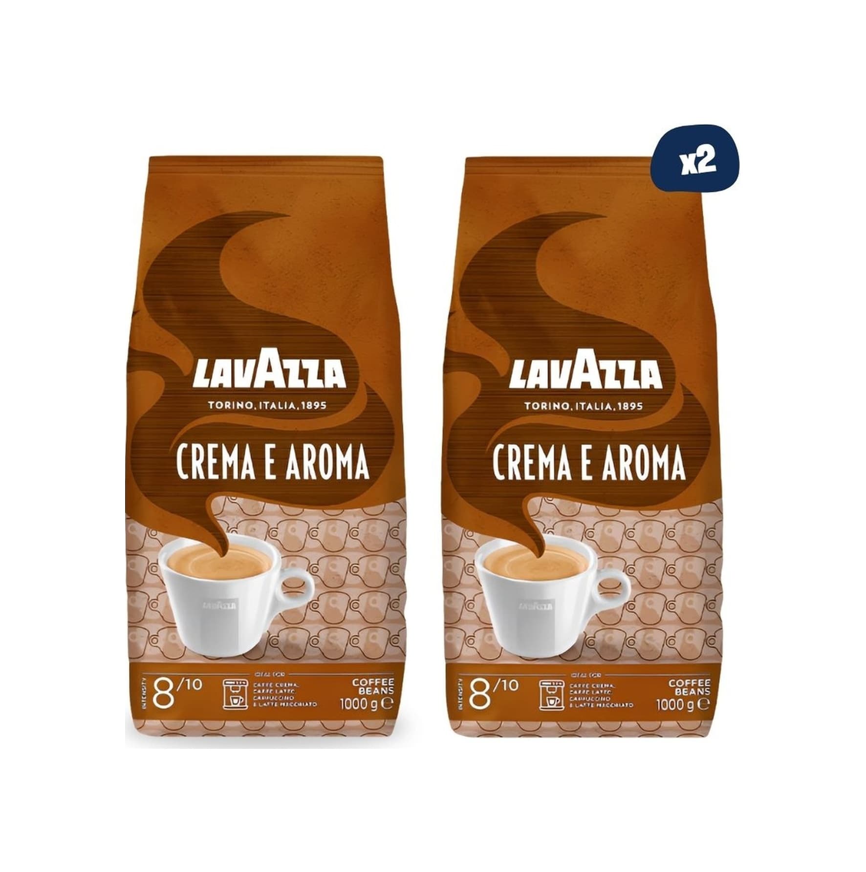 Lavazza Crema E Aroma Orta Kavrulmuş Çekirdek Kahve 2 X 1 Kg